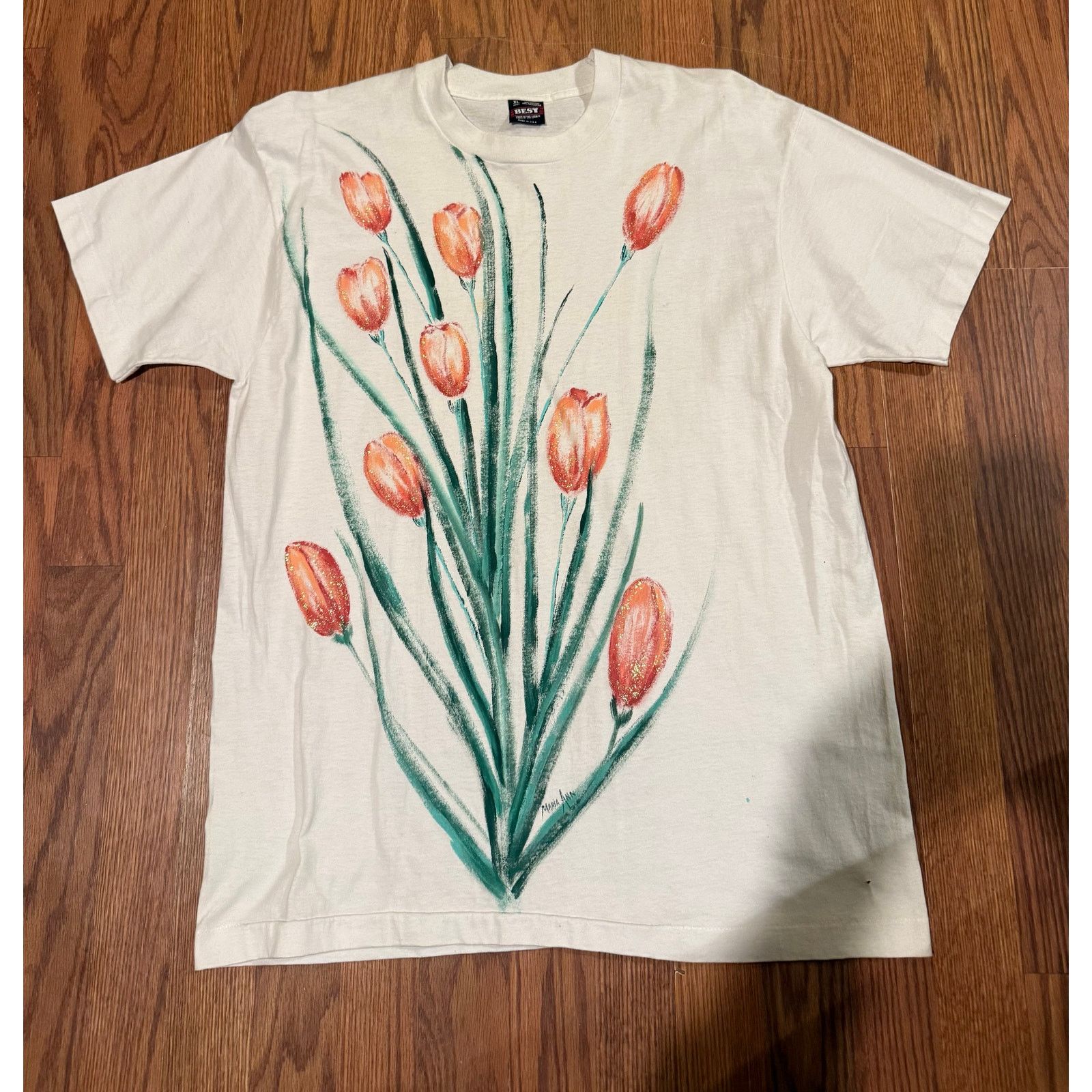 Other Vintage Custom Glitter Tulips Size XL Size US XL / EU 56 / 4 - 1 Thumbnail