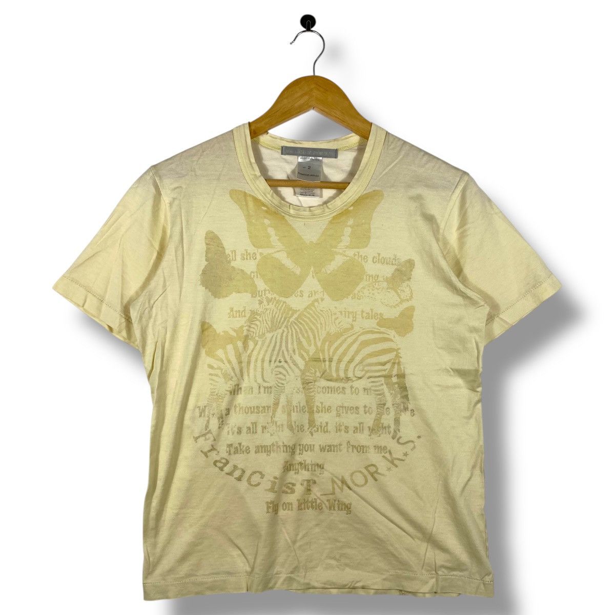 FranCisT MOR.K.S FranCist Mor.K.S Fly On Little Wing Graphic Women Tops Tee Size XS / US 0-2 / IT 36-38 - 1 Thumbnail