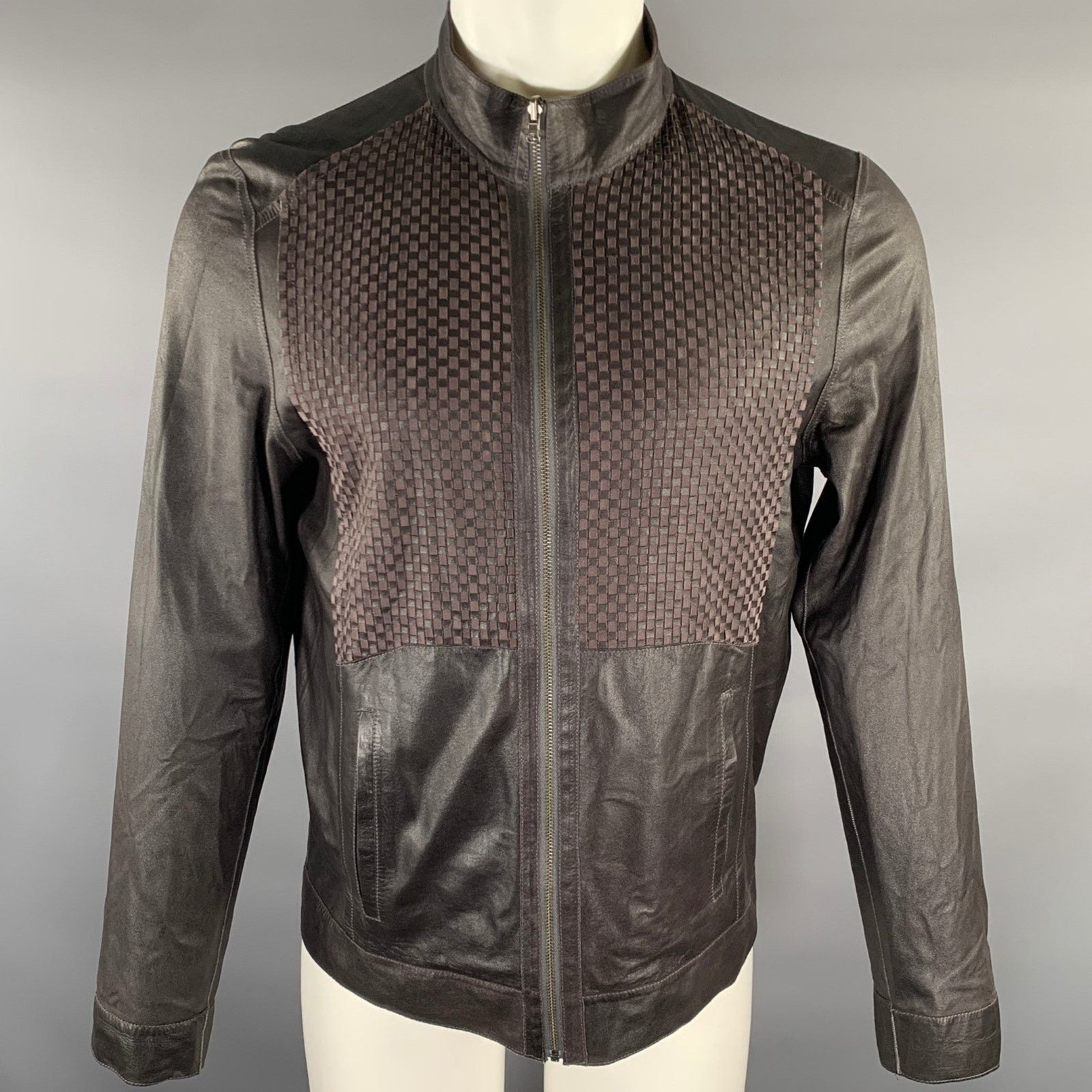 Other BARCELINO S Brown Mixed Patterns Leather Reversible Jacket Size US S / EU 44-46 / 1 - 2 Thumbnail