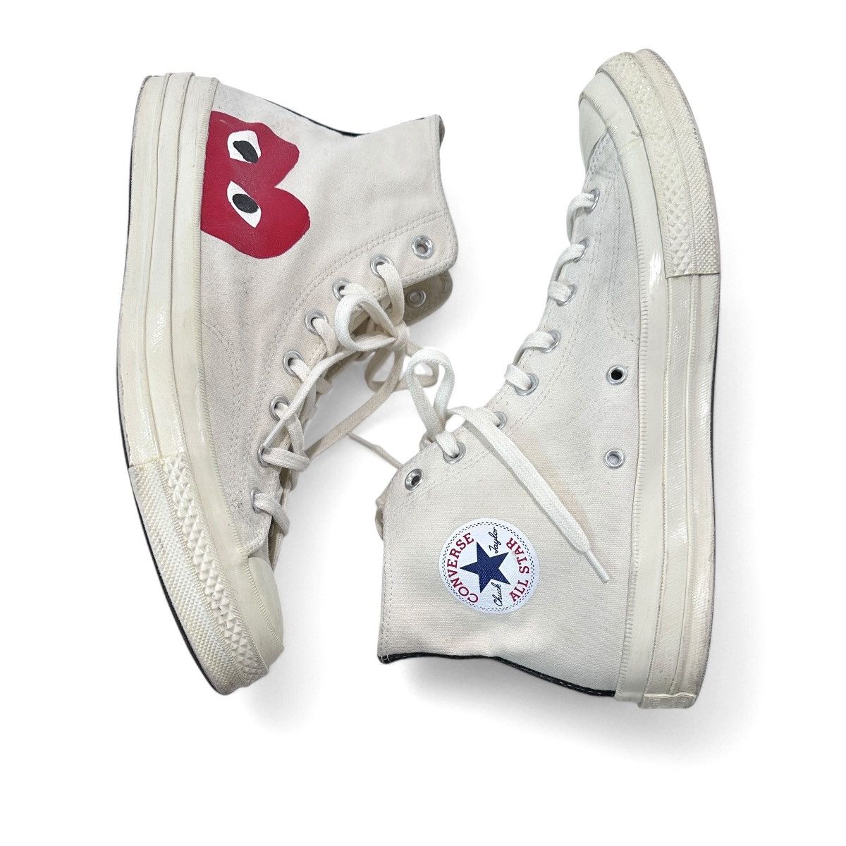 Comme des Garcons PLAY × Converse 150205C Converse Chuck Taylor All-Star 70s Ox Hi Size US 11 / EU 44 - 3 Thumbnail
