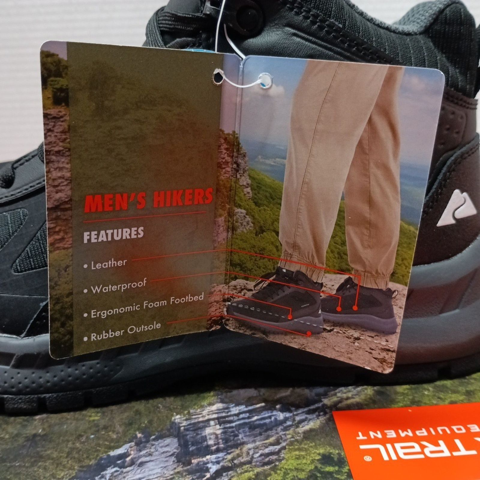 Other Men’s size 7 Ozark Trail Tech Hiker Waterproof Boots Black Size US 7 / EU 40 - 4 Thumbnail