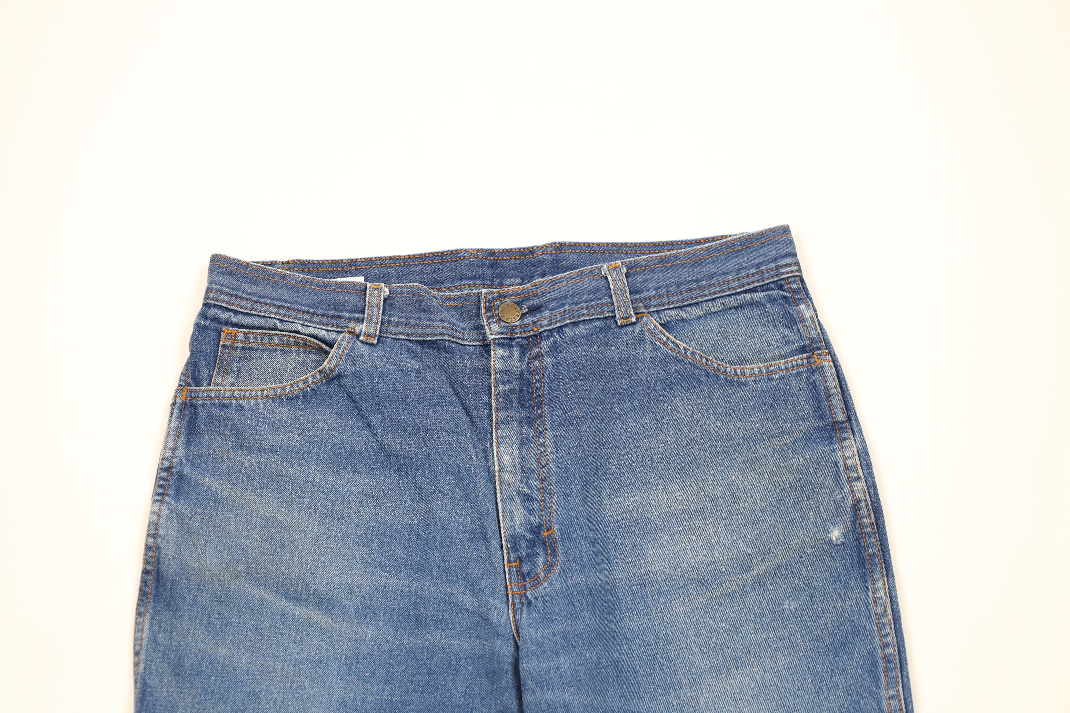 Vintage Vintage 90s Streetwear Flared Wide Leg Denim Jeans Blue Size US 34 / EU 50 - 2 Thumbnail