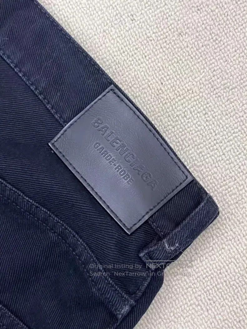 Balenciaga Balenciaga Solid Zip Wide-Leg Jeans. Size US 32 / EU 48 - 3 Thumbnail