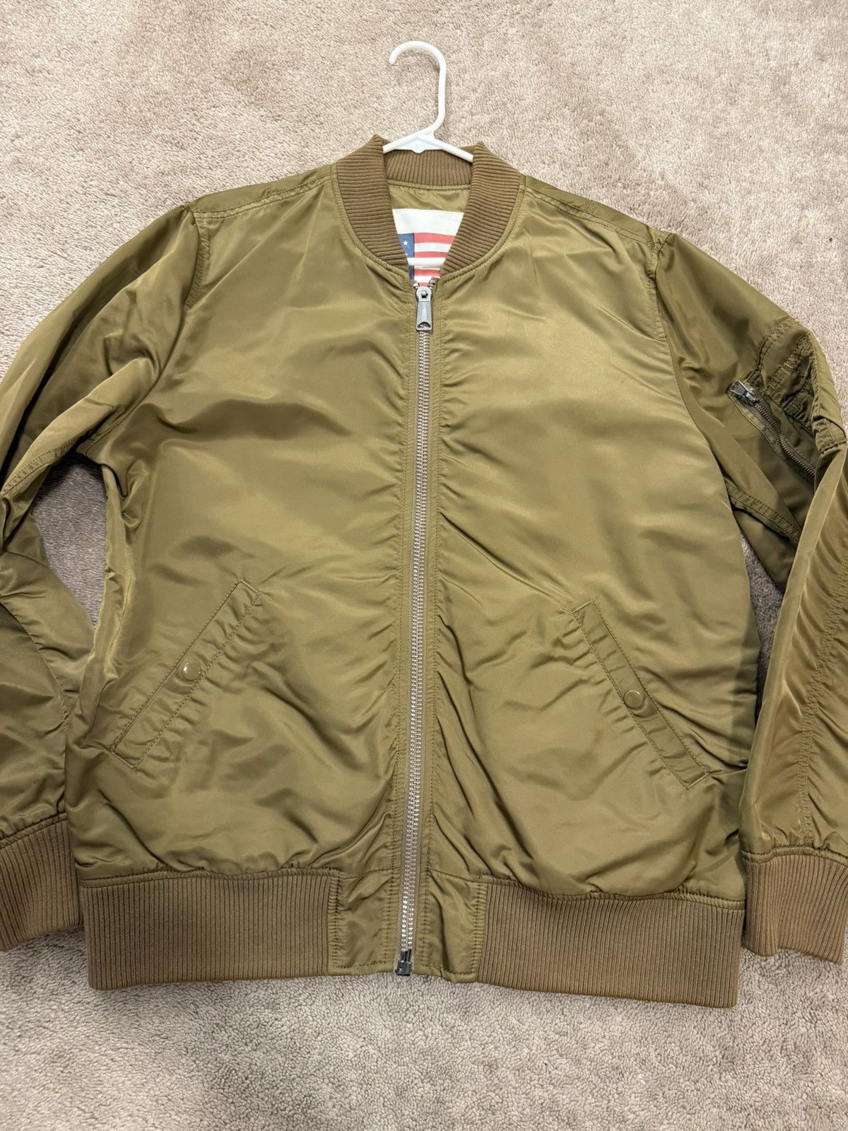 Supreme SUPREME SS14 BLOOD CHIT MA-1 REVERSIBLE BOMBER JACKET