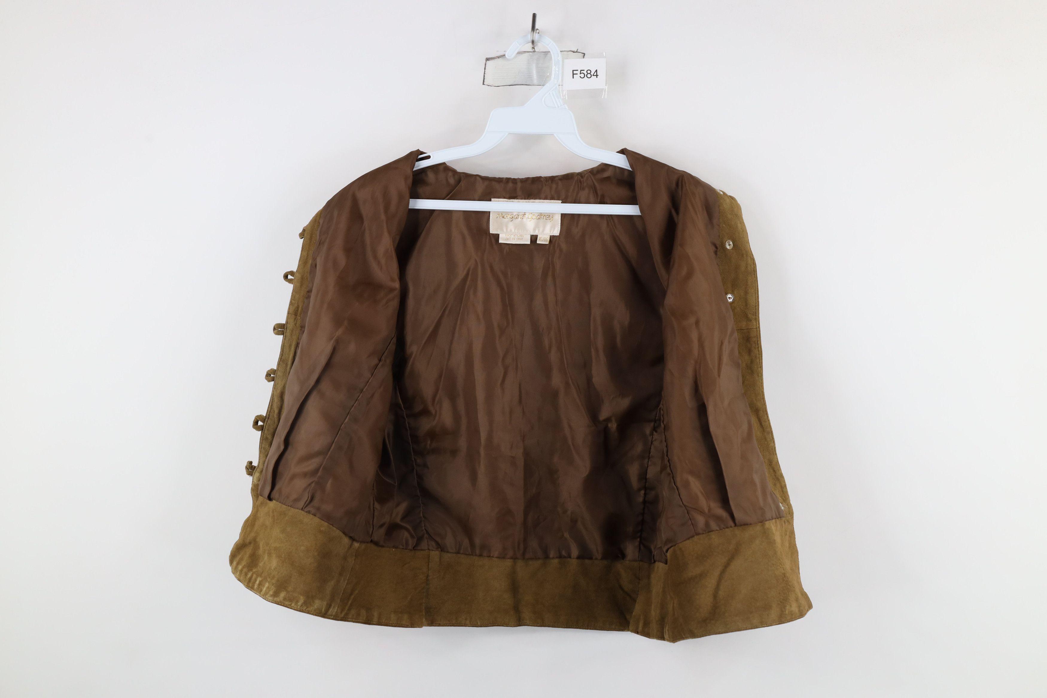Vintage Vintage 90s Streetwear Suede Leather Military Style Vest Size S / US 4 / IT 40 - 9 Thumbnail