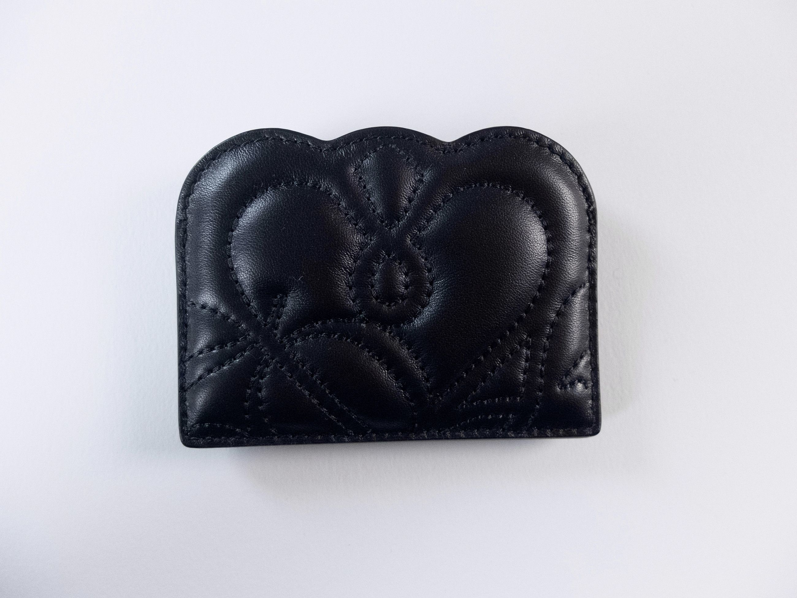 Alexander McQueen ALEXANDER MCQUEEN Seal black quilted leather card holder Size ONE SIZE - 4 Thumbnail
