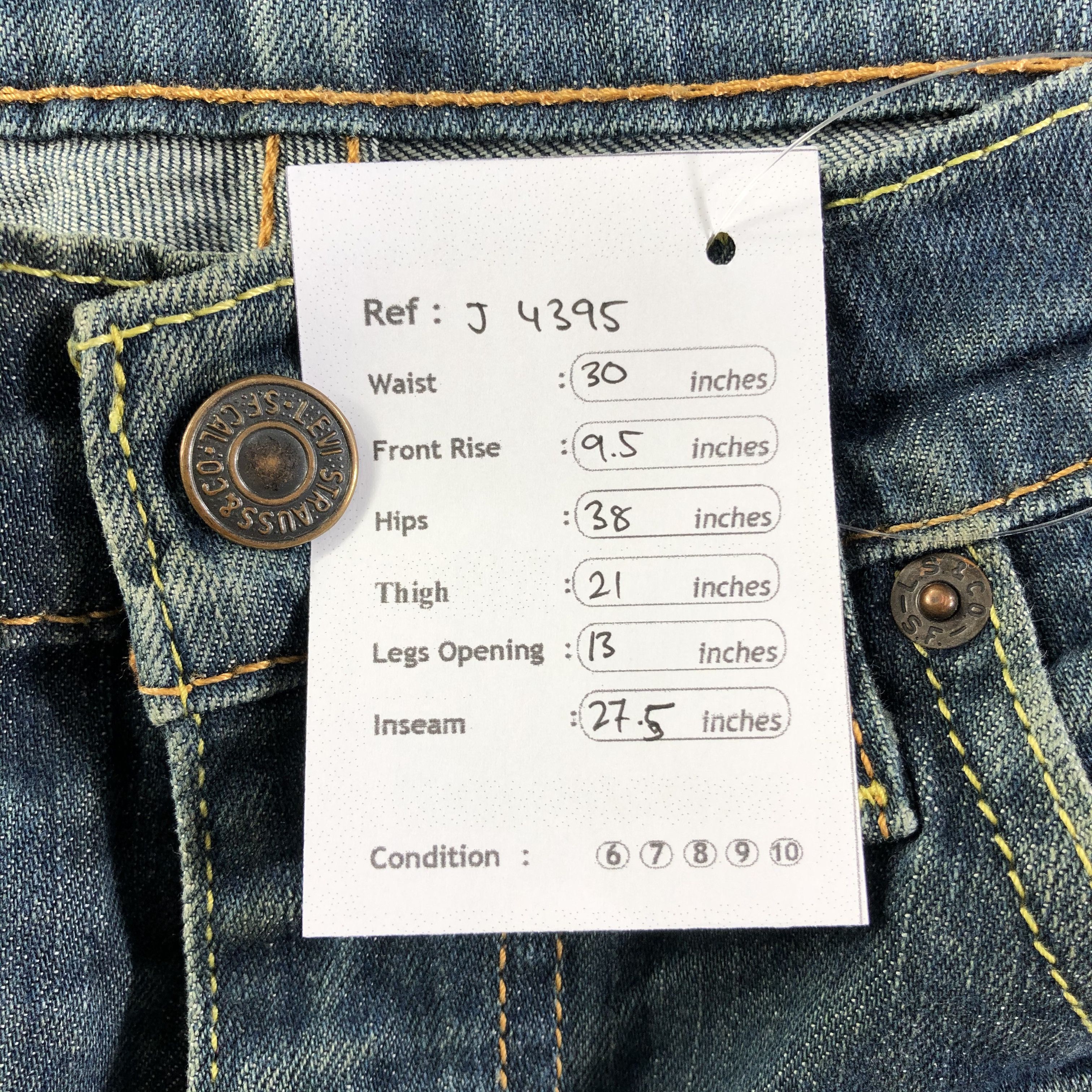 Levi's Vintage Levis 511 Jeans-J4395 Size US 30 / EU 46 - 12 Thumbnail