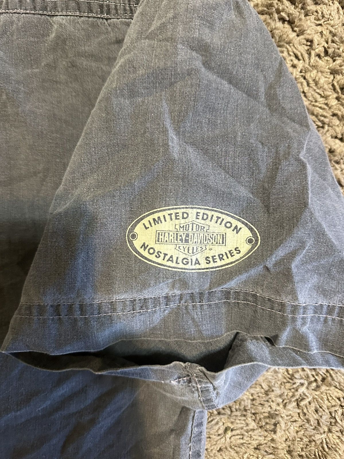 Harley Davidson Vintage Harley-Davidson “triple Charcoal” shirt 90s size xl Size US XL / EU 56 / 4 - 3 Thumbnail