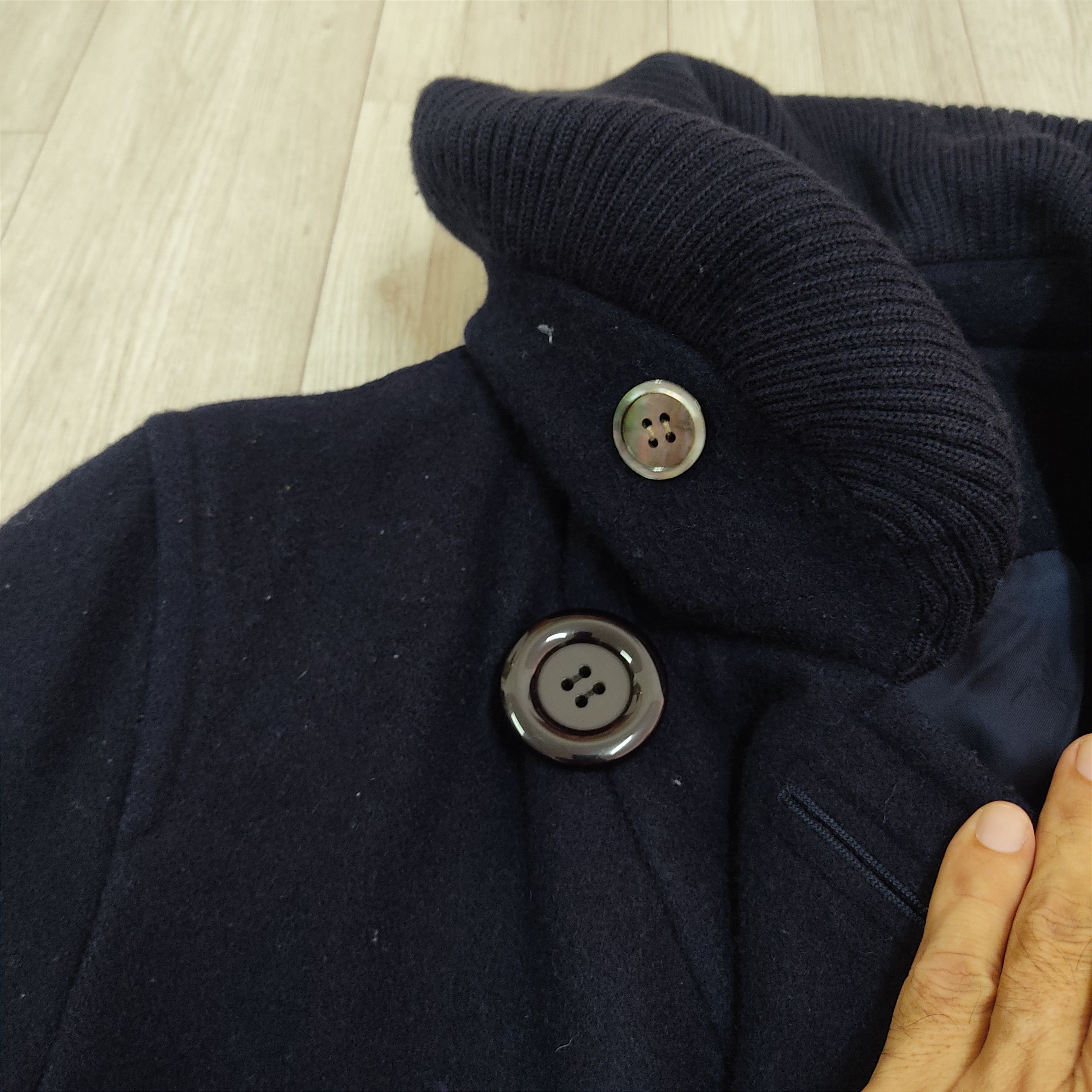 Issey Miyake MERCIBEAUCOUP by Issey Miyake Double Breasted Wool Jacket Size M / US 6-8 / IT 42-44 - 9 Thumbnail