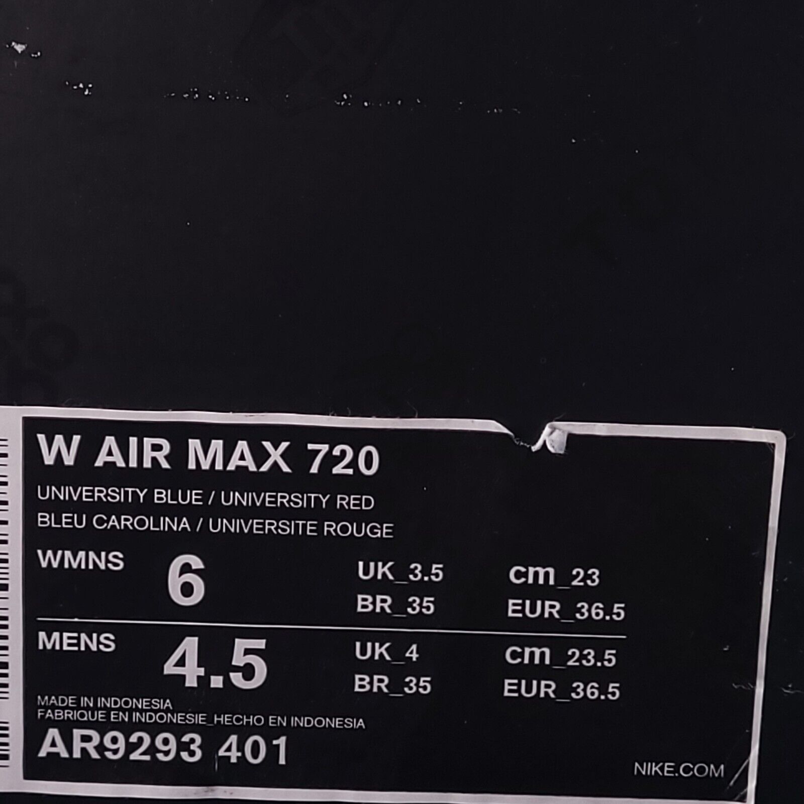 Nike Nike Air Max 720 React Shoe Women Size 6 AR9293-401 Blue Red Size US 6 / IT 36 - 9 Thumbnail