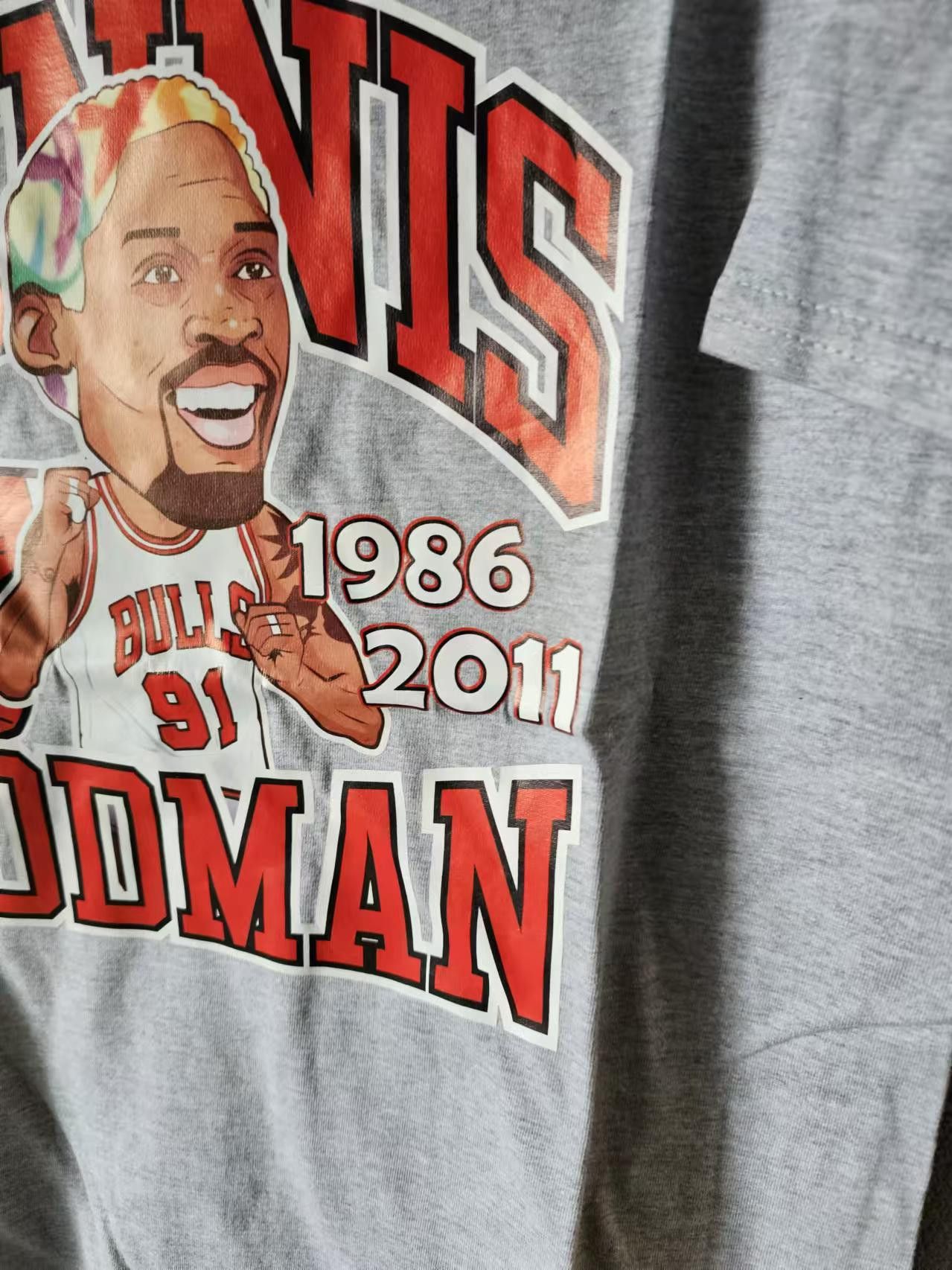 Gildan Dennis Rodman T-shirt Small size Size US S / EU 44-46 / 1 - 4 Thumbnail