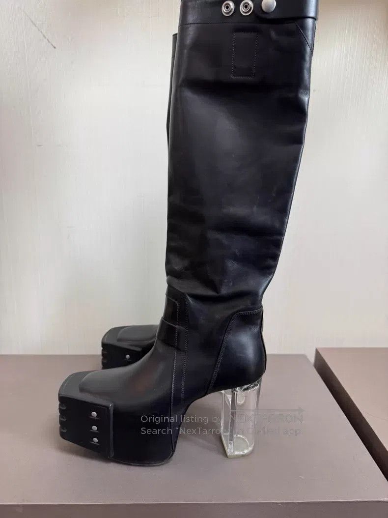 Rick Owens Rick Owens 22FW knee-high Kiss boots| Size US 8.5 / IT 38.5 - 1 Thumbnail