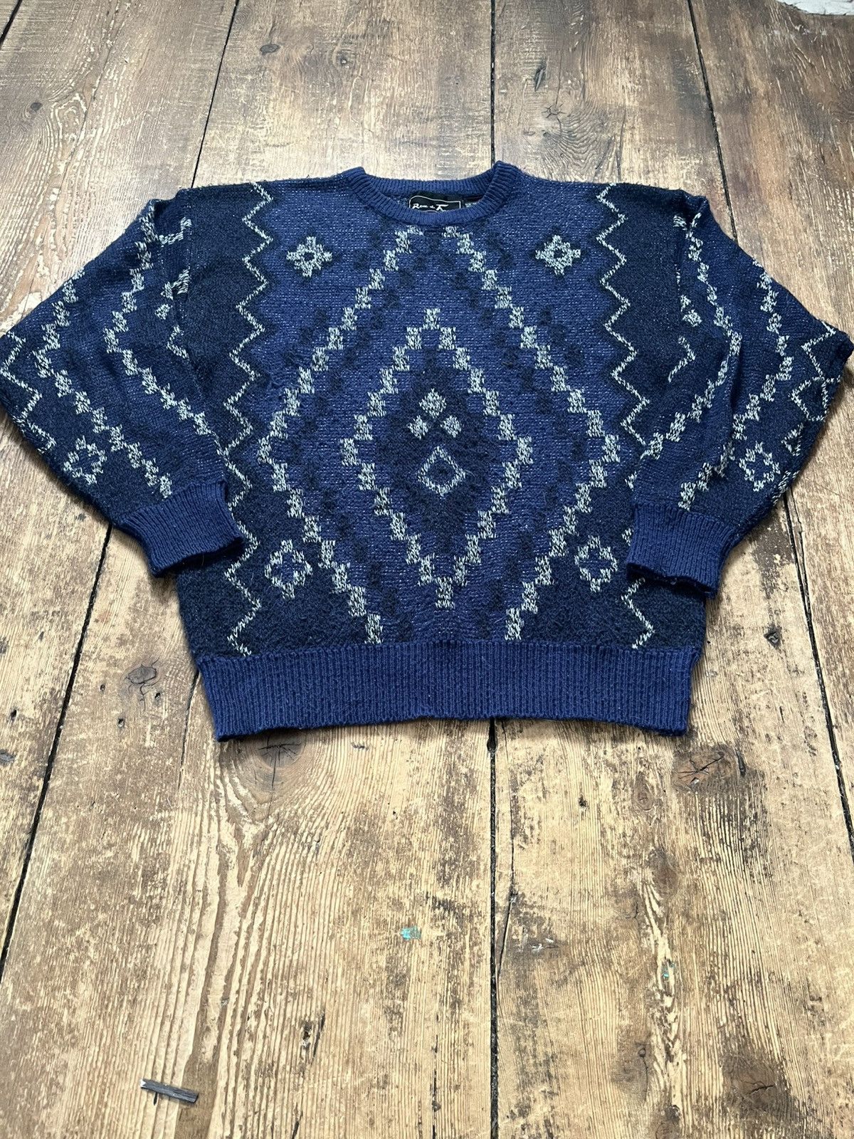 Other Vintage dark blue knit Size US L / EU 52-54 / 3 - 2 Thumbnail
