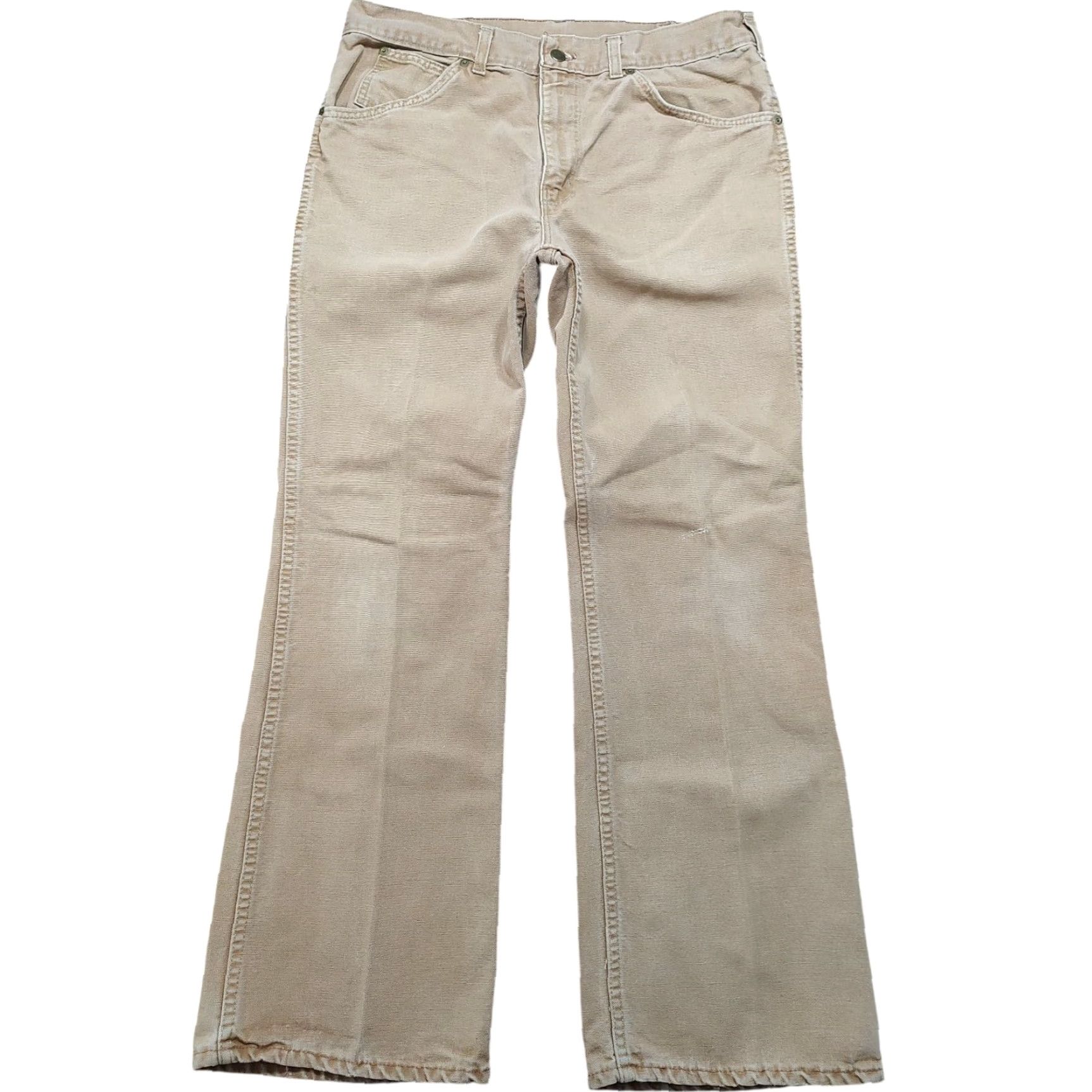 Carhartt VINTAGE Carhartt USA Canvas Work Duck Pants Men's 34x29 Brown Cotton 5-Pocket Straight Front Zip Zipper USA 80s 90s Grunge Workwear Vintage Size US 34 / EU 50 - 2 Thumbnail