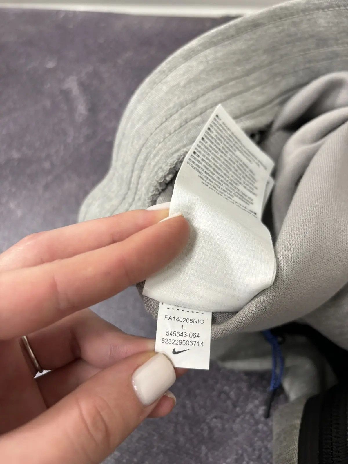 Nike × Vintage Nike Tech Fleece Drill Gray Hype Sweatpants Joggers Pants Size US 34 / EU 50 - 9 Thumbnail