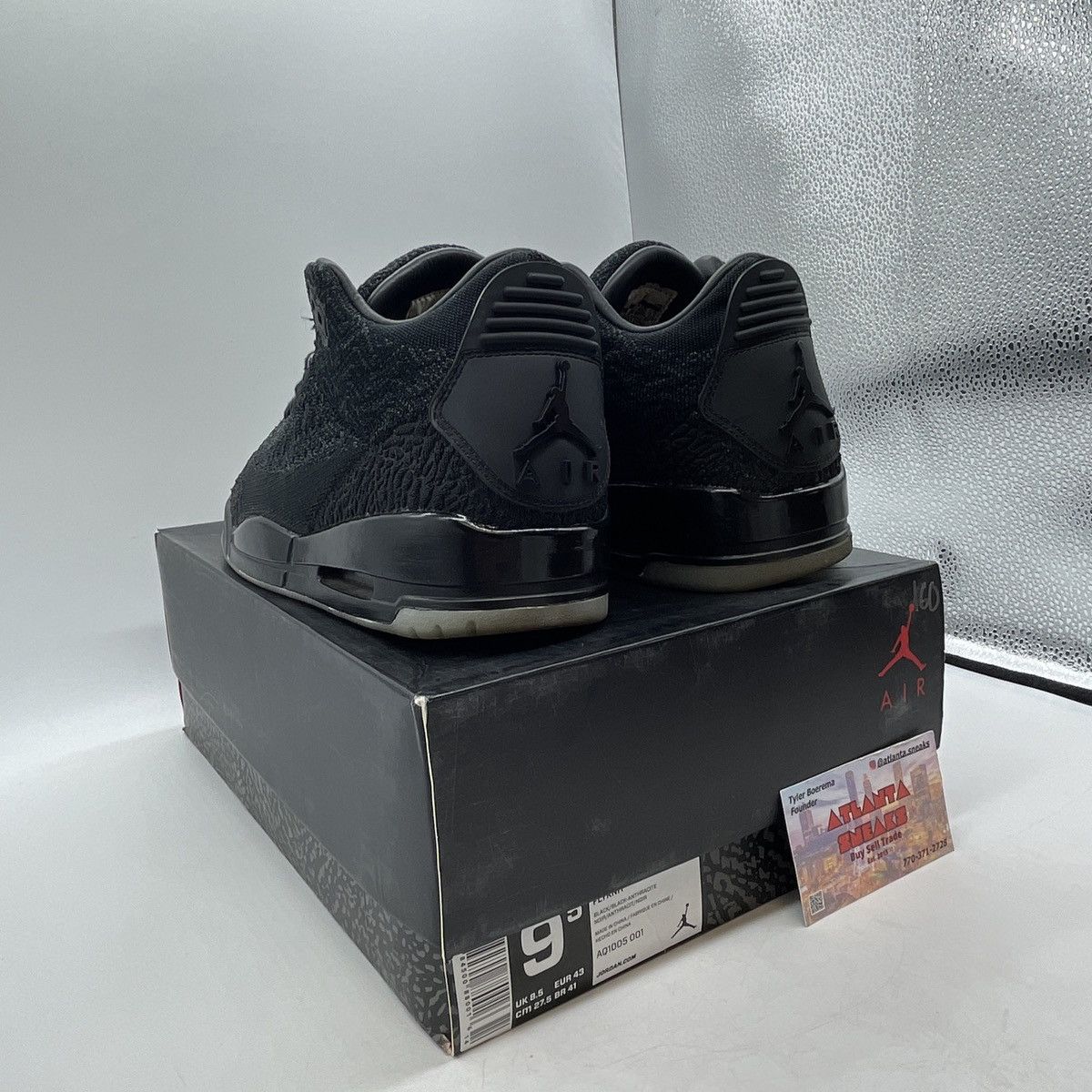Jordan Brand Air Jordan 3 black Size US 9.5 / EU 42-43 - 4 Thumbnail
