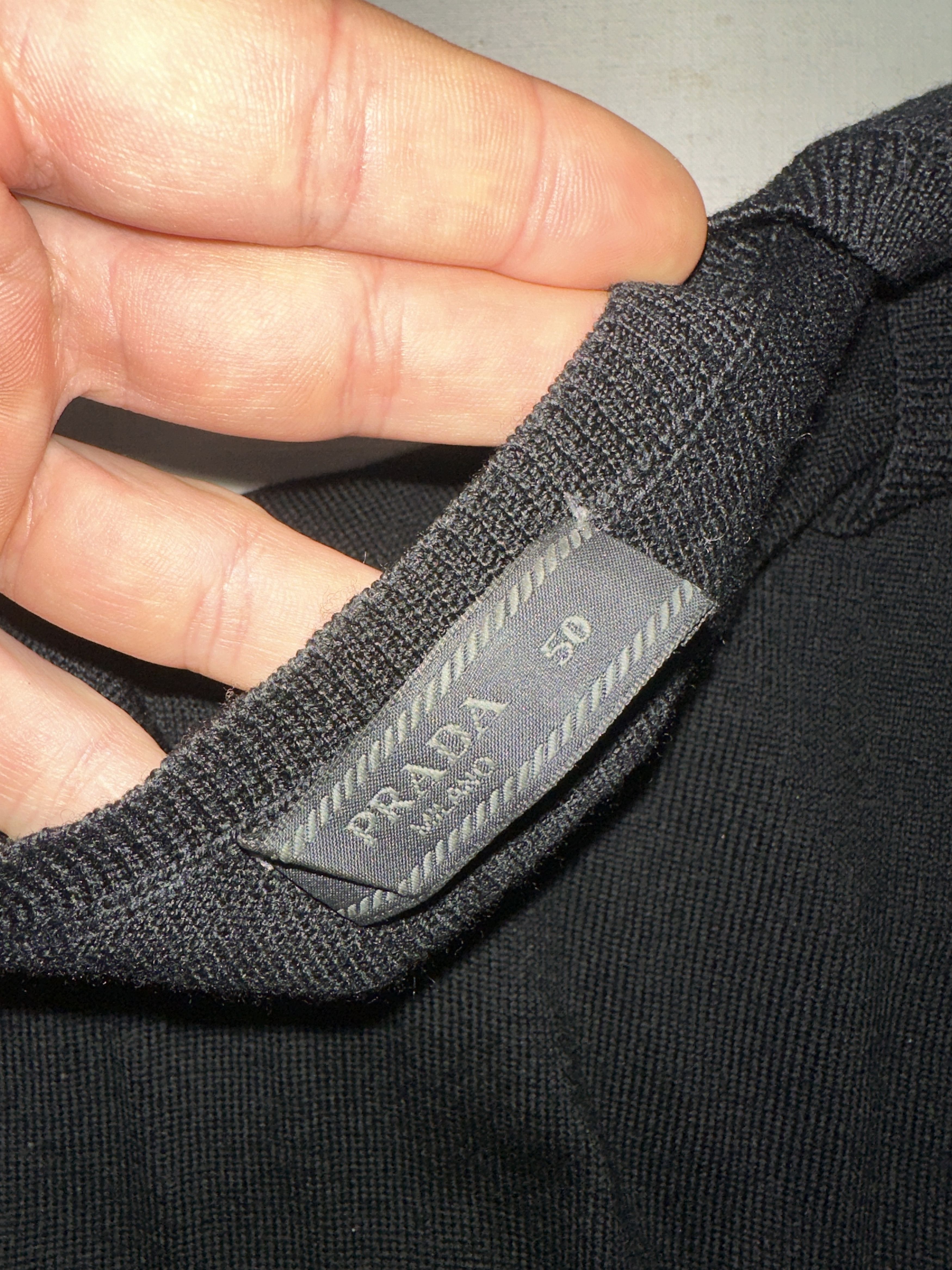 Prada Prada Milano Black V Neck Wool Sweater Italy Knit Size 50 IT Size US M / EU 48-50 / 2 - 10 Thumbnail