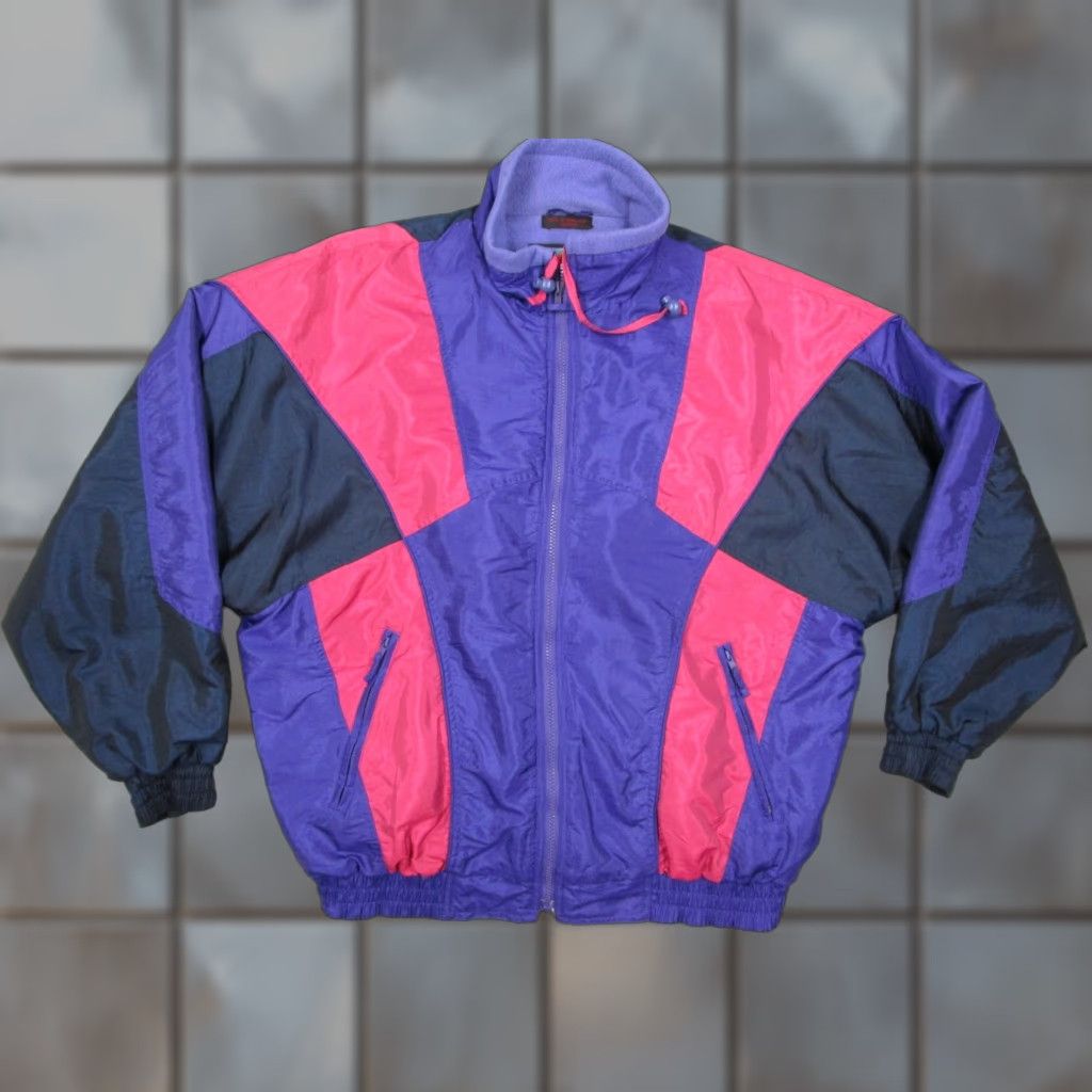 Vintage VINTAGE Blazer Firenze Jacket Mens Large Blue Full Zip Ski 90s Retro Gorpcore Size 42R - 1 Thumbnail