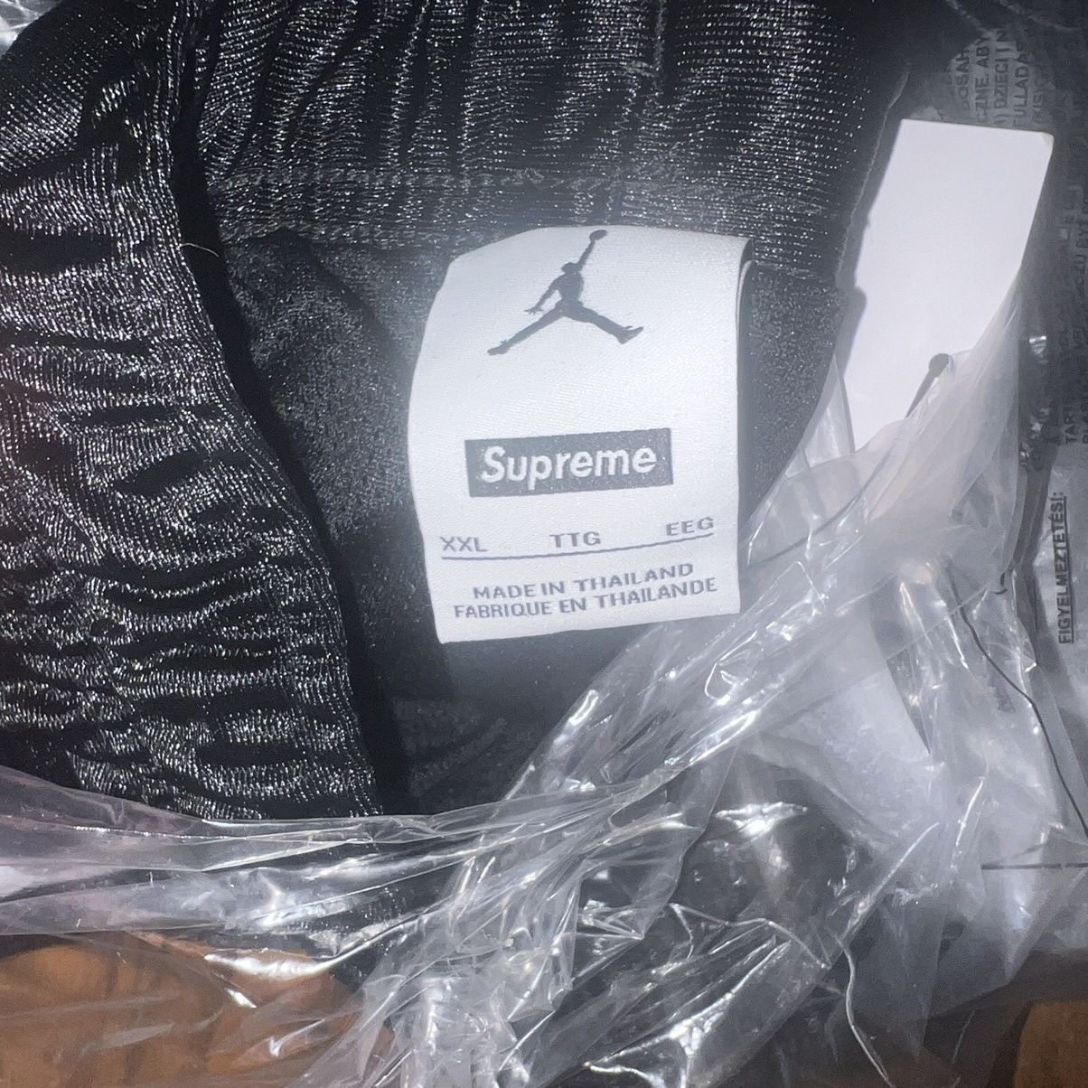 Jordan Brand × Supreme Supreme Jordan Warm Up Shorts Black Size: XXL Size US 37 - 6 Thumbnail