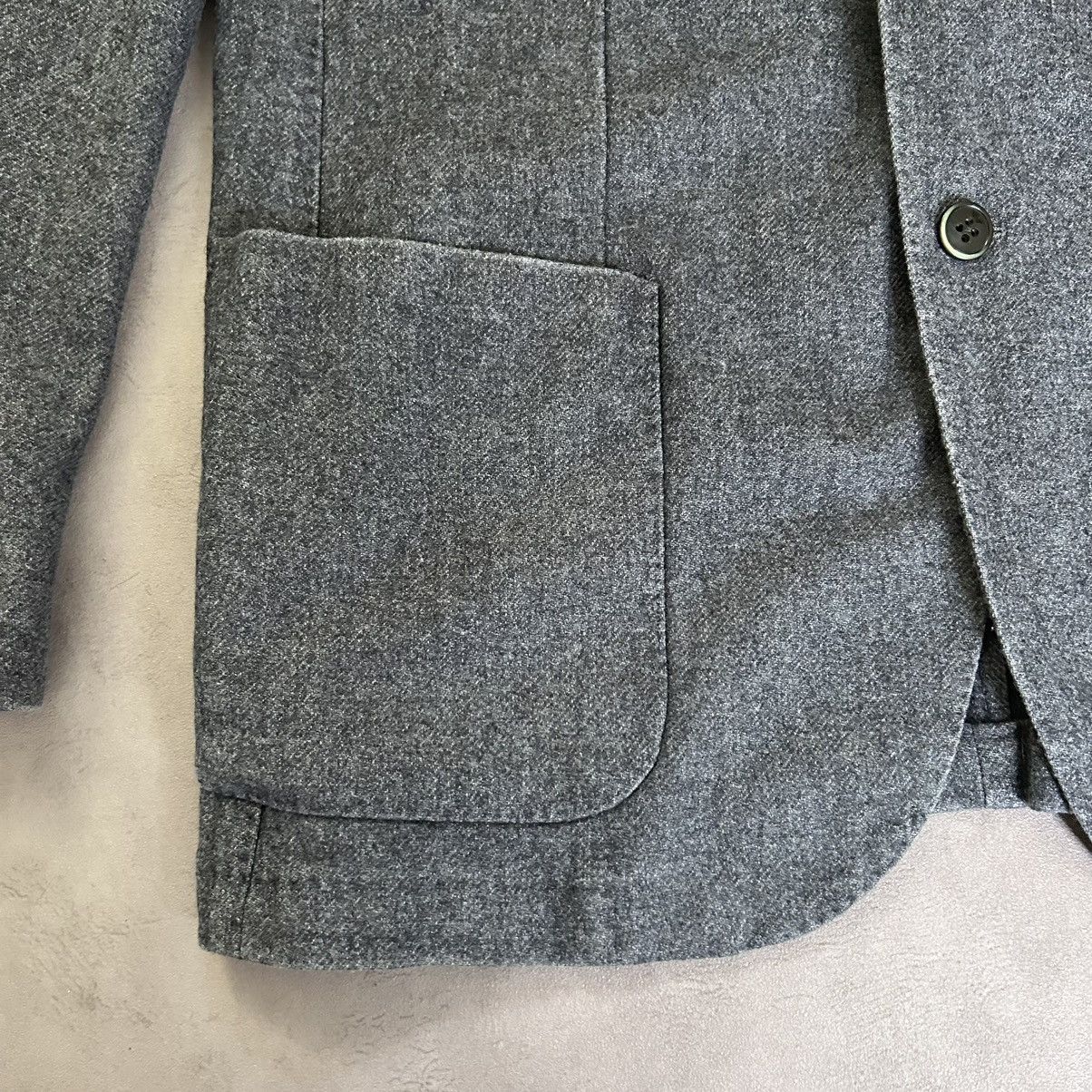 L.B.M. 1911 L.B.M.1911 Men’s Tailored Blazer Wool Gray/Blue Size:54R Size 54R - 4 Thumbnail