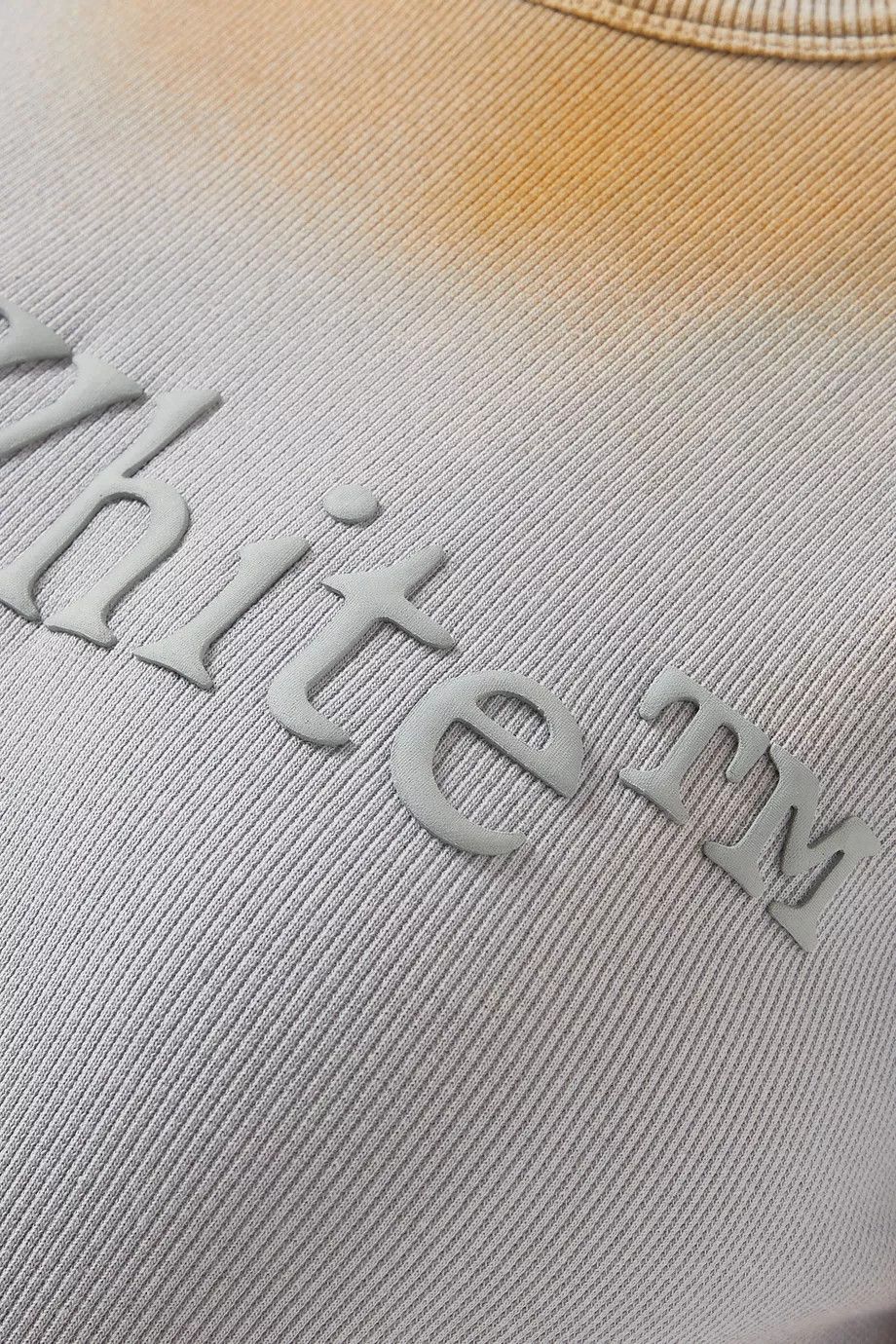 Off-White o1y1225 Logo Crewneck T-Shirt in Sky Blue/Light Brown Size XS / US 0-2 / IT 36-38 - 3 Thumbnail