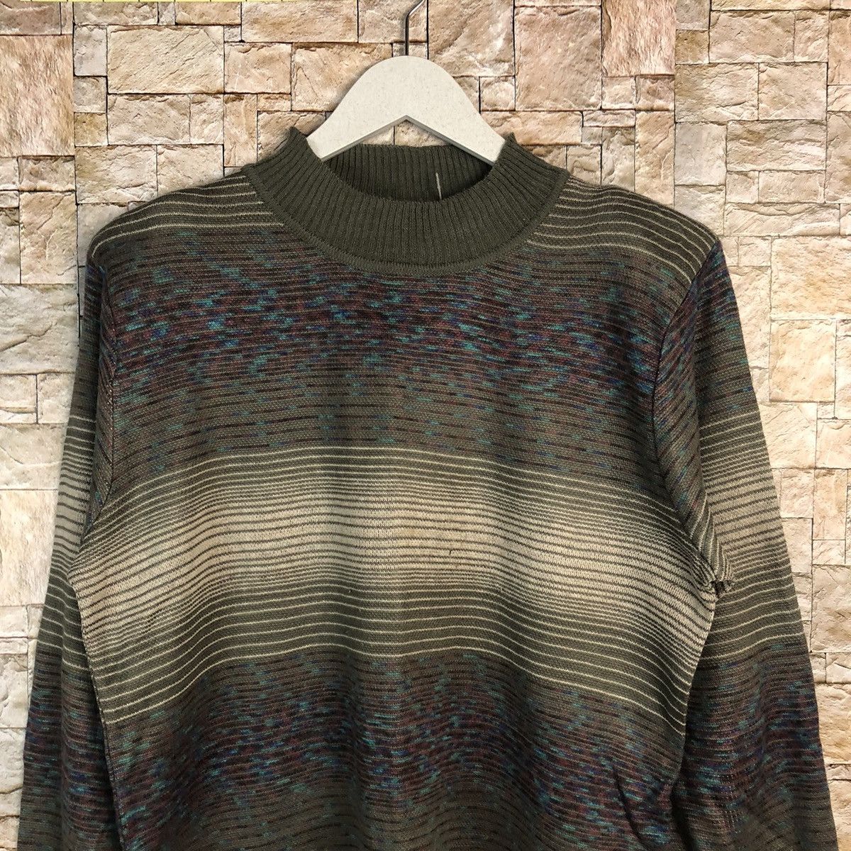 Homespun Knitwear × Japanese Brand Pursuit De Ideal Green Knitwear #A897 Size M / US 6-8 / IT 42-44 - 5 Thumbnail