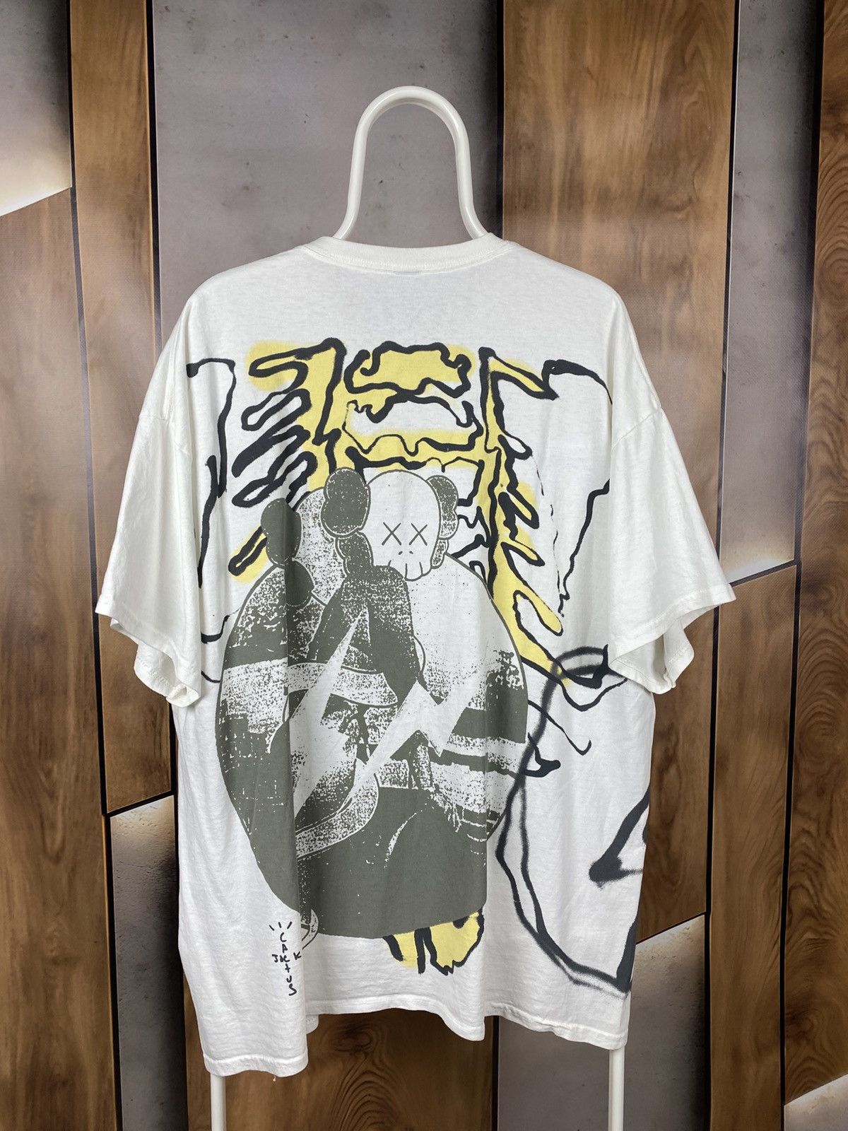 Fragment Design × Kaws × Travis Scott 💀T-Shirt Travis Scott Cactus Jack Kaws For Fragment Tee💀 Size US XL / EU 56 / 4 - 1 Thumbnail