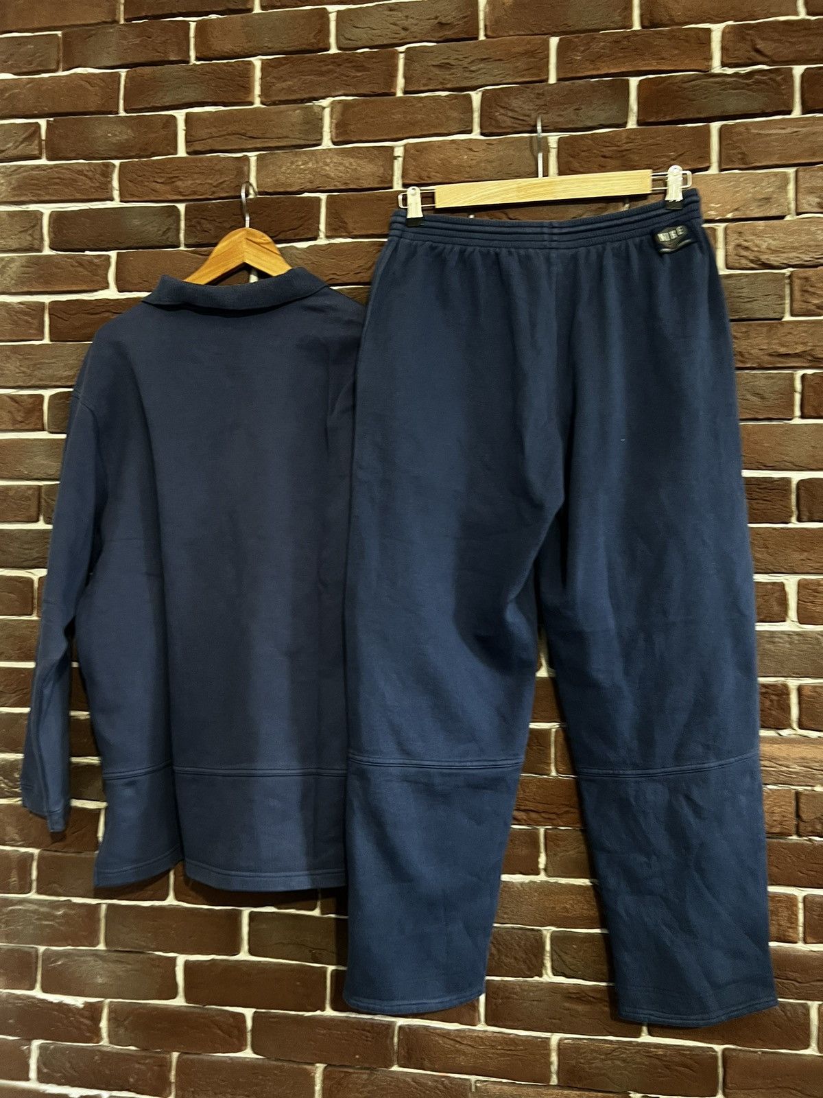 Nike Rare 90s Vintage Nike Swoosh Logo Sweat Set Pants Crewneck L Size US L / EU 52-54 / 3 - 2 Thumbnail