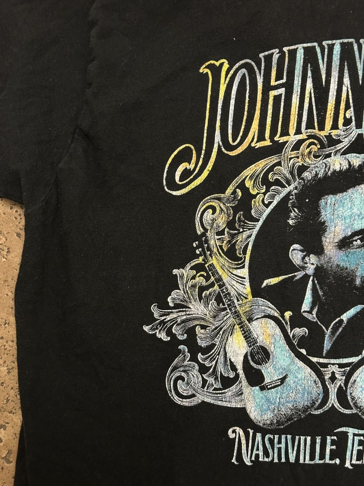 Band Tees Johnny Cash Nashville Tennessee Band Tee Shirt Vintage Size US XL / EU 56 / 4 - 4 Thumbnail