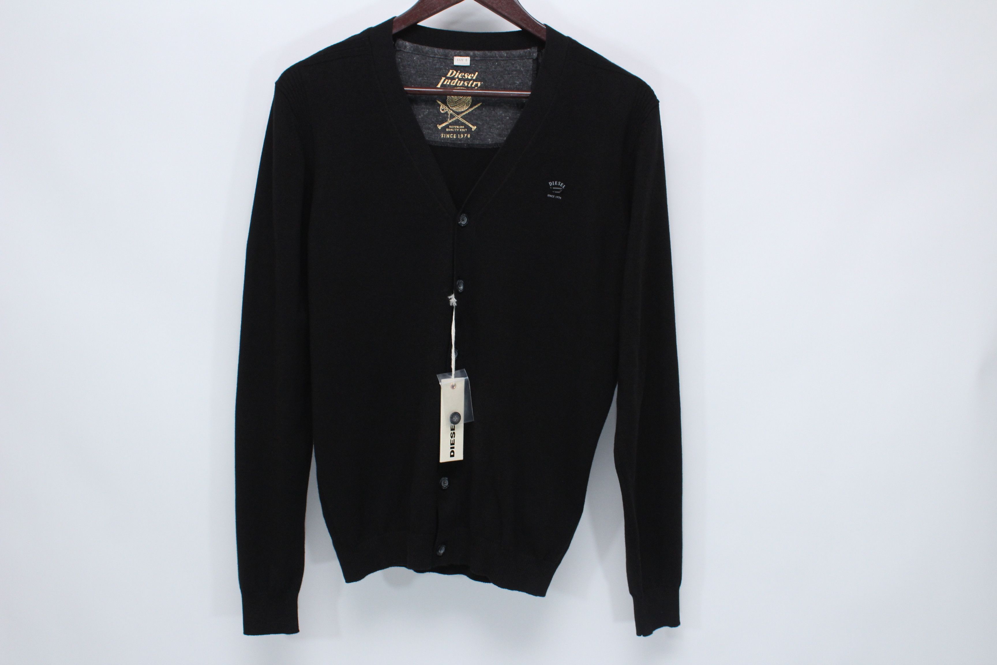 Diesel Men Printed Cotton Blend Cardigan