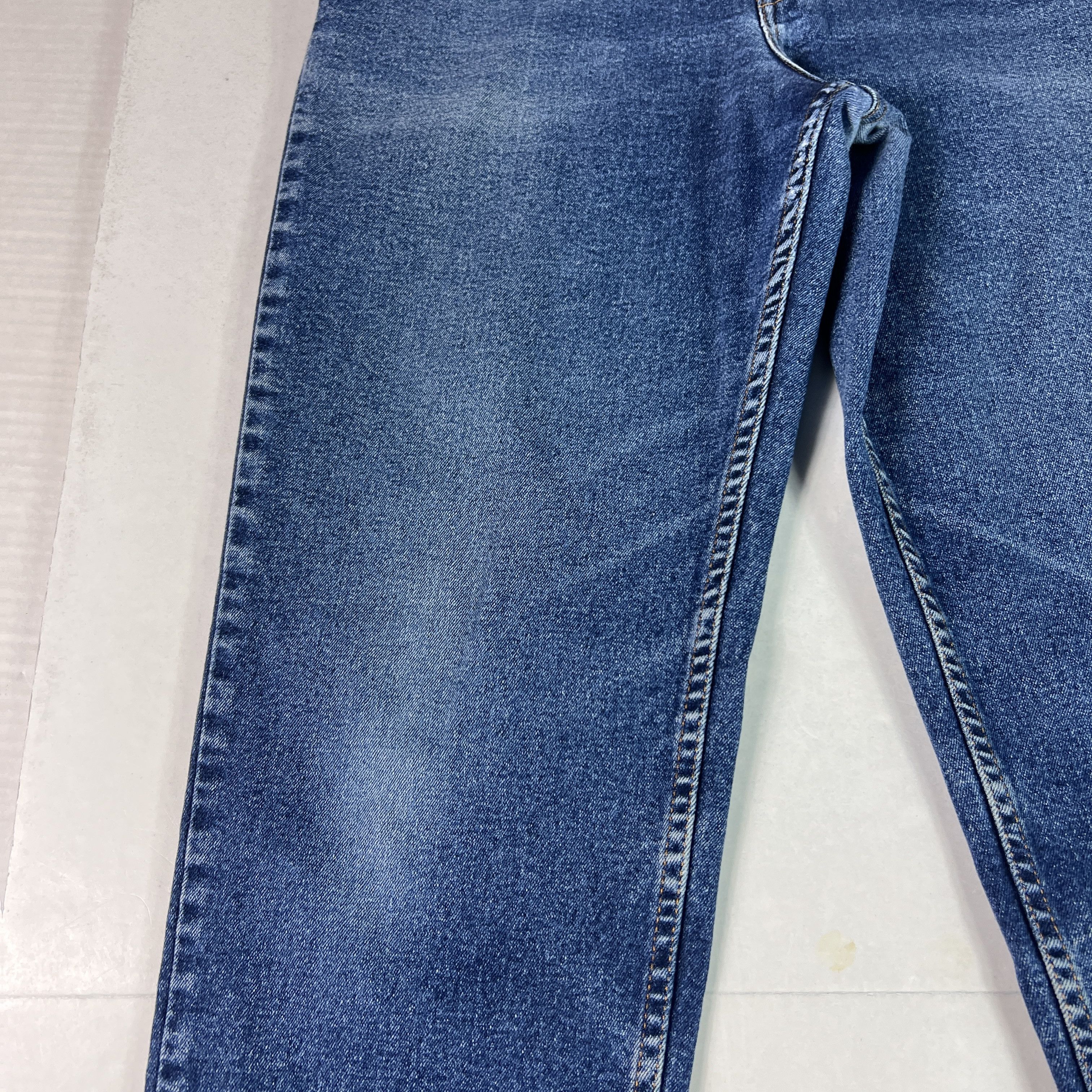 Levi's VTG 90s Levi's Jeans 550 Relaxed Tapered Blue Stretch Denim Size 30" / US 8 / IT 44 - 6 Thumbnail