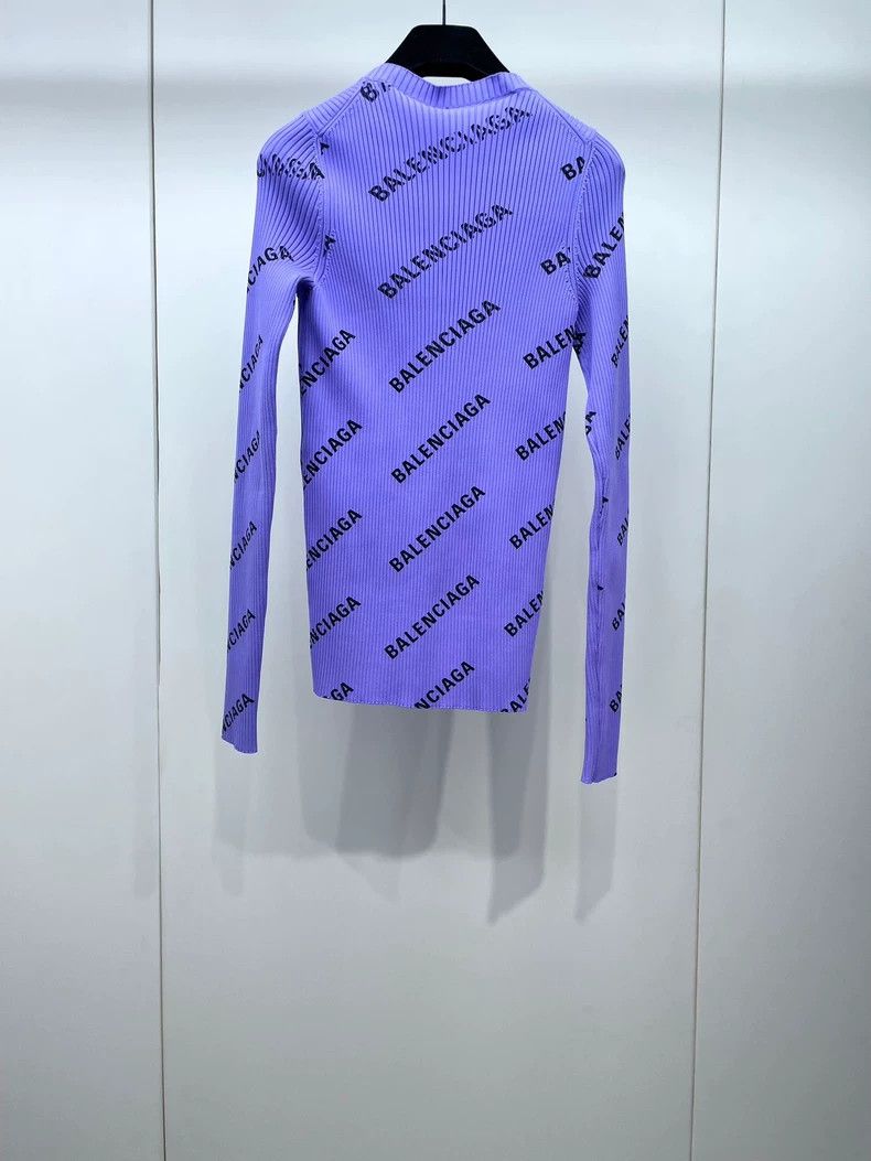 Balenciaga Balenciaga Full Logo Knit Tank Top Size S / US 4 / IT 40 - 2 Thumbnail