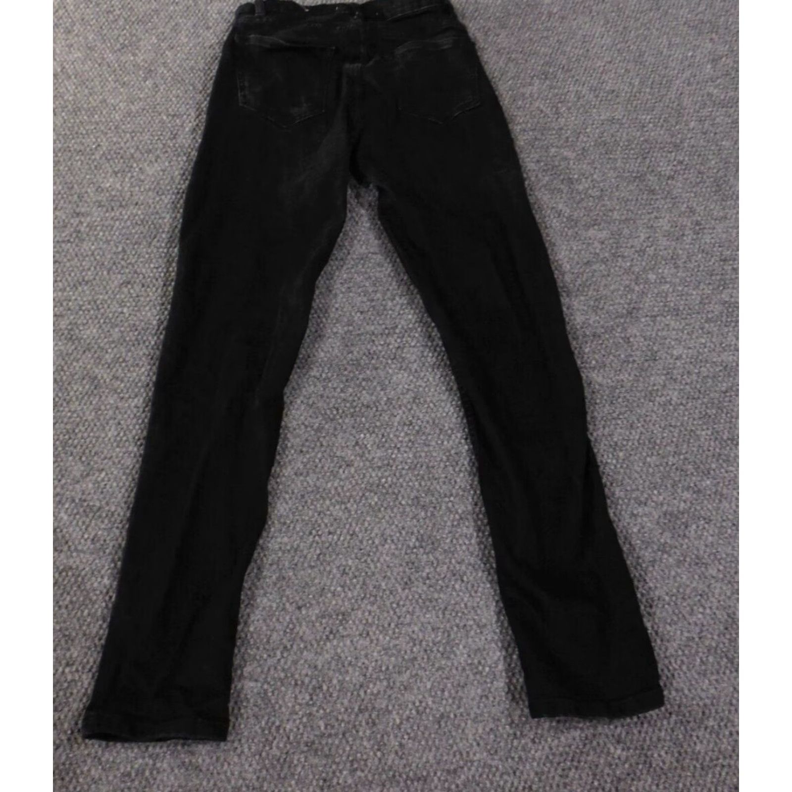 Zara Zara Jeans Mens 29x31 Black Slim Straight Retro Denim Stretch Zip Size US 29 - 6 Thumbnail