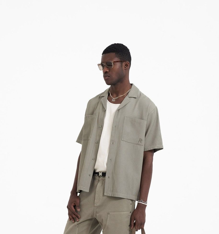 Represent Clo. Brand New XS Represent Clo Yacht Camp Collar Shirt Khaki Size US XS / EU 42 / 0 - 1 Thumbnail