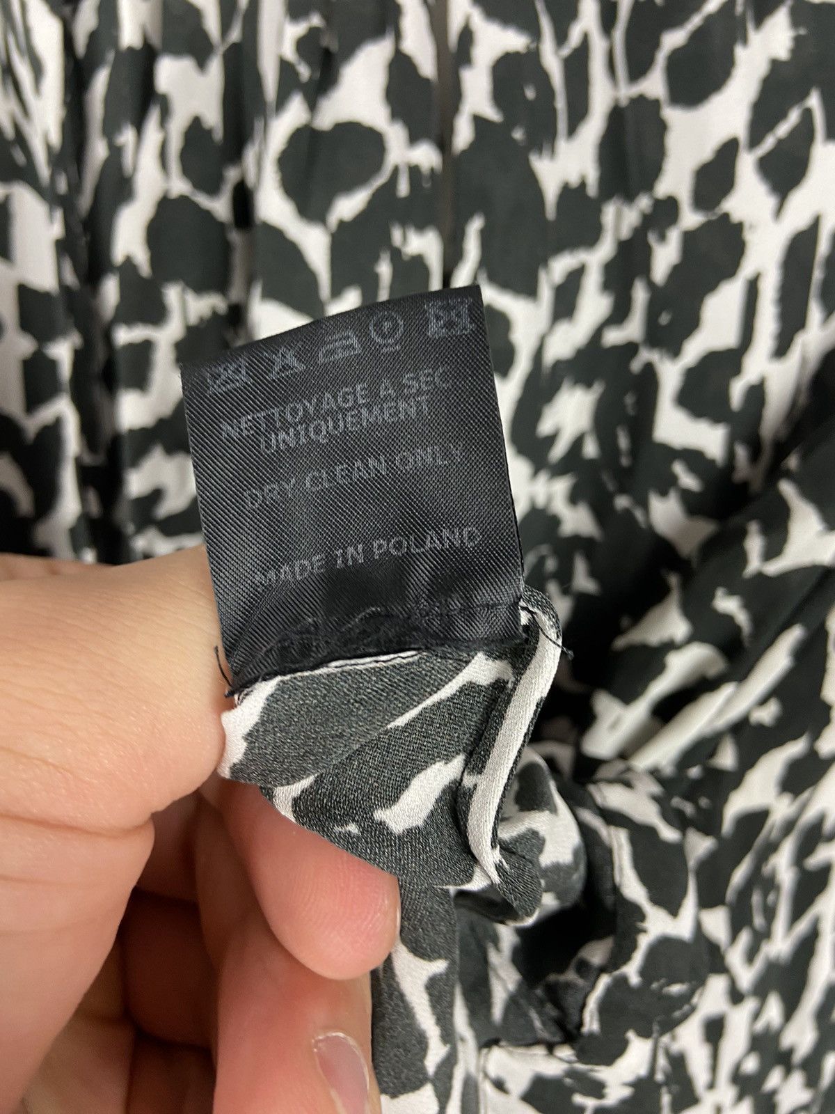 Designer × Isabel Marant Isabel Marant Silk Black and White Top Blouse Long Sleeve Size XS / US 0-2 / IT 36-38 - 11 Thumbnail
