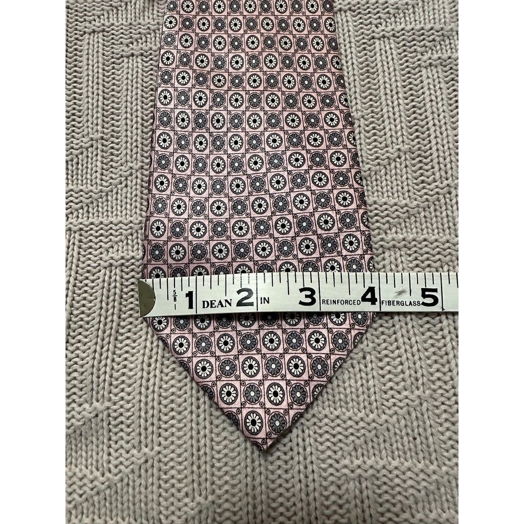 Pierre Cardin Pierre Cardin pink floral print silk tie Size ONE SIZE - 7 Thumbnail