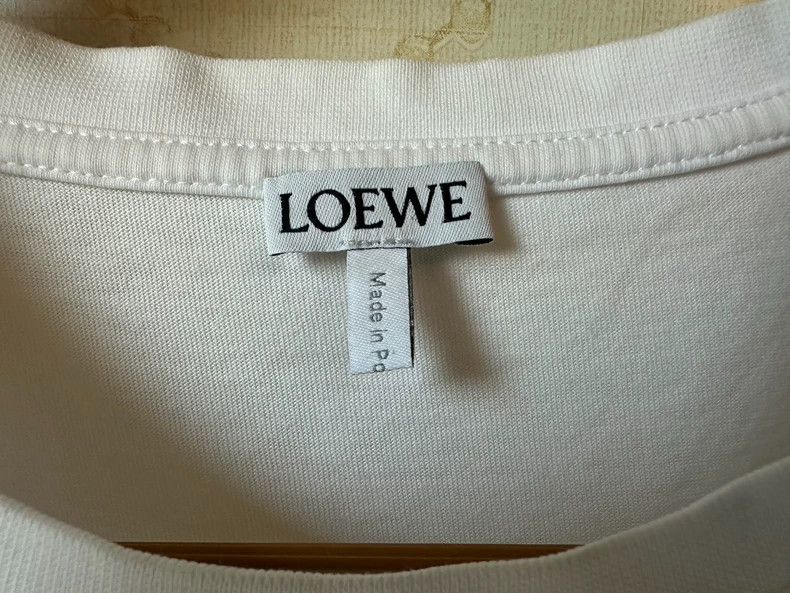 Loewe LOEWE White small logo short sleeves Size M / US 6-8 / IT 42-44 - 3 Thumbnail