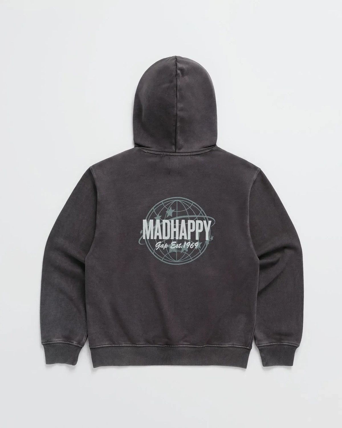 Gap × Madhappy Gap x Madhappy Globe Washed Black Hoodie Size US M / EU 48-50 / 2 - 1 Thumbnail