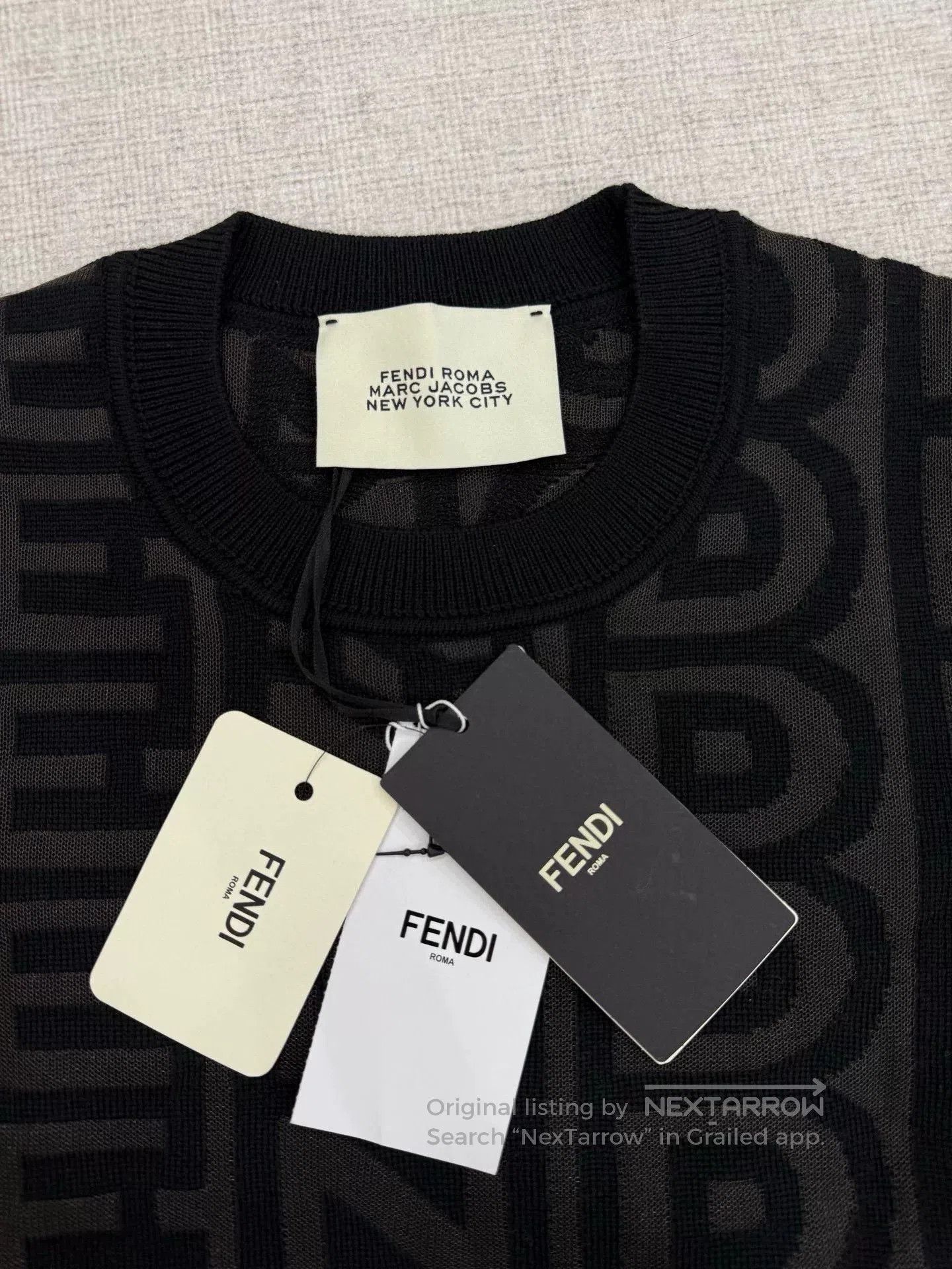 Fendi fendi logo knit pullover sweater. Size US M / EU 48-50 / 2 - 4 Thumbnail