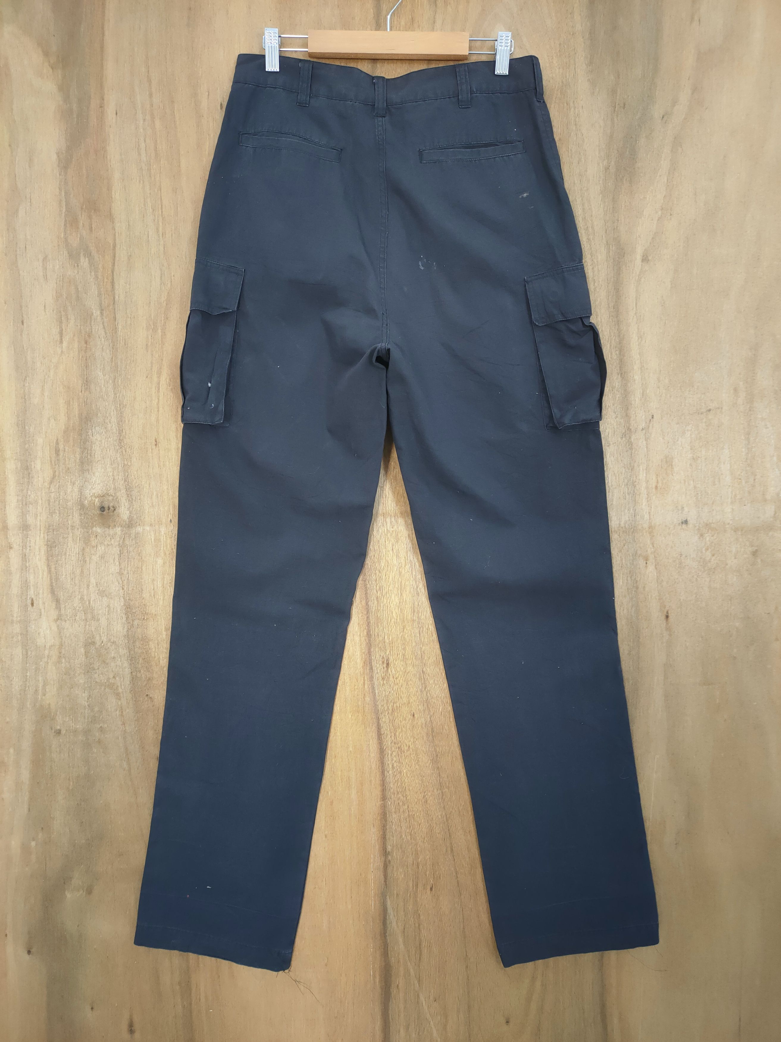 Japanese Brand BARSAS RIPTOP BLACK CARGO PANTS Size US 30 / EU 46 - 9 Thumbnail