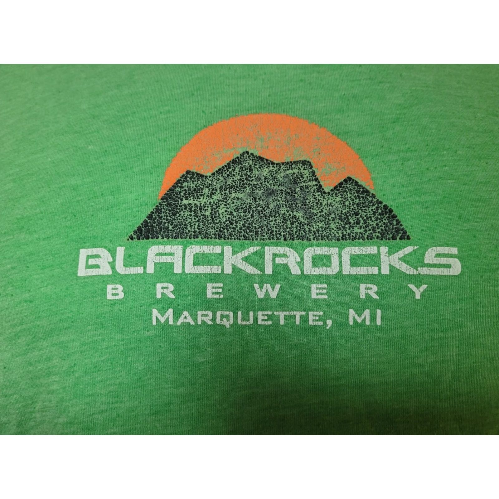 Vintage Blackrocks Brewery T Shirt Men Short Sleeve Crew Neck Cotton Blend Green Logo Graphic Tee Size US L / EU 52-54 / 3 - 2 Thumbnail