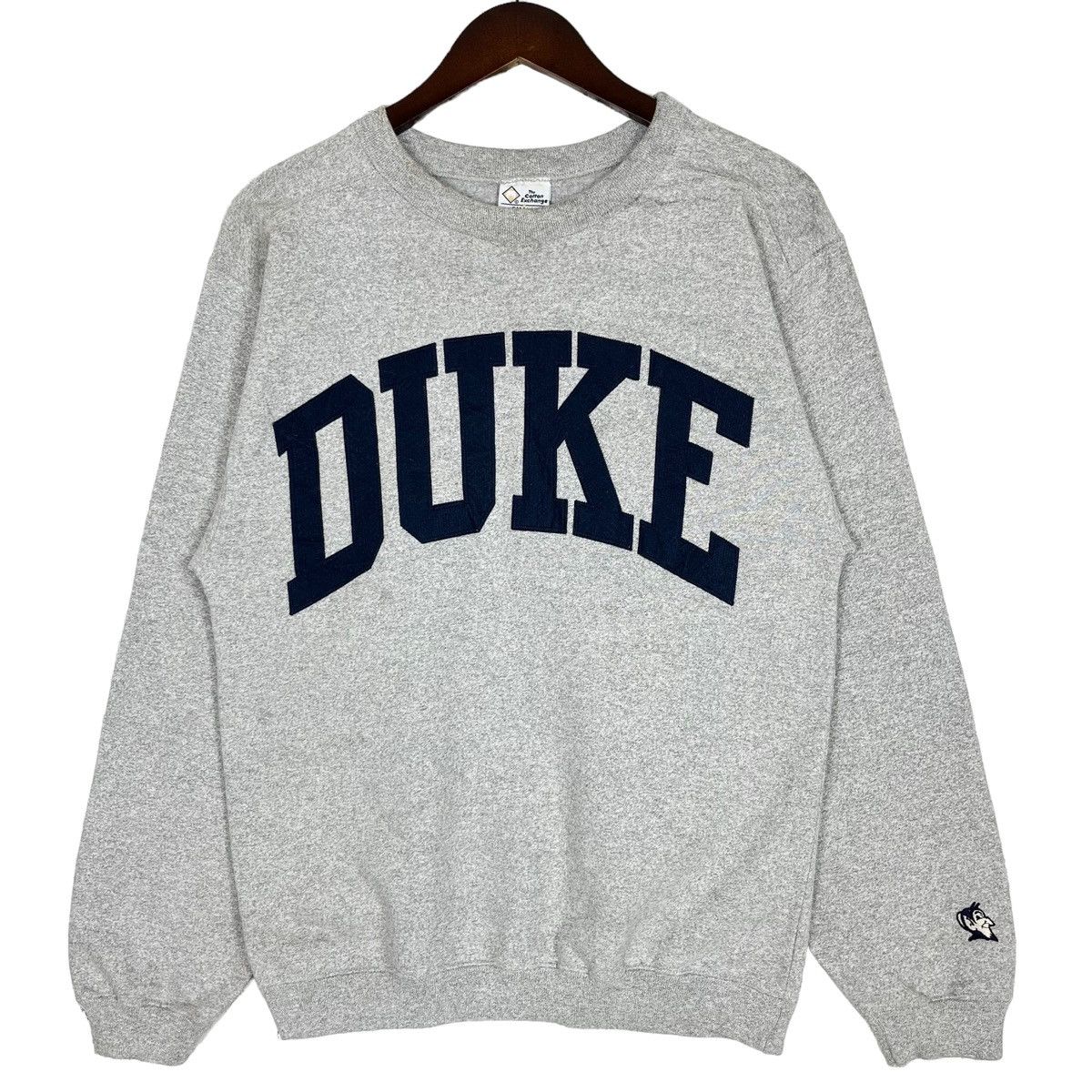 image of American College x Collegiate Vintage 90’S Duke University Sweatshirt in Grey, Men's (Size Small)