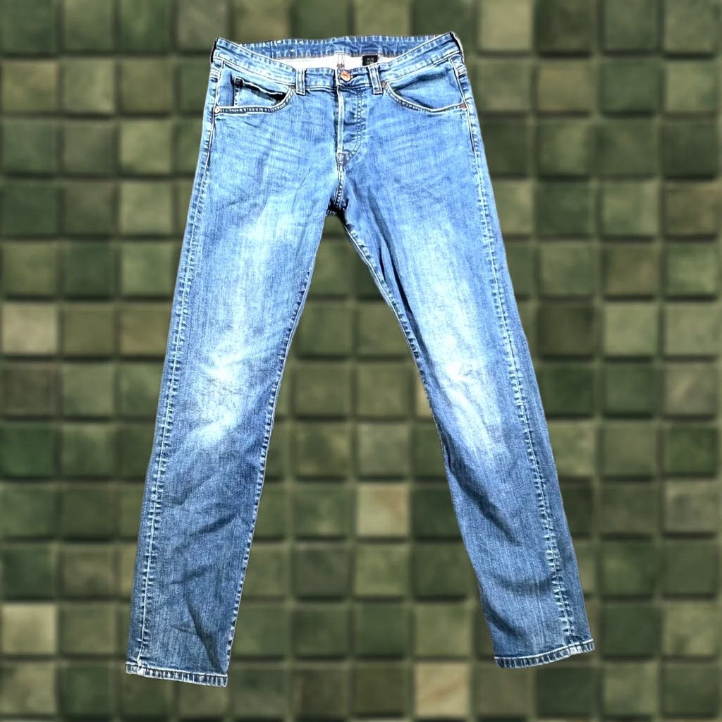 H&M H&M Jeans Men 34x32 Blue Denim Medium Wash 5-Pocket Low Waist Skinny Leg Outdoor Jeans Mens Blue 34x32 Regular Fit Typed: Jeans Size US 34 / EU 50 - 1 Thumbnail