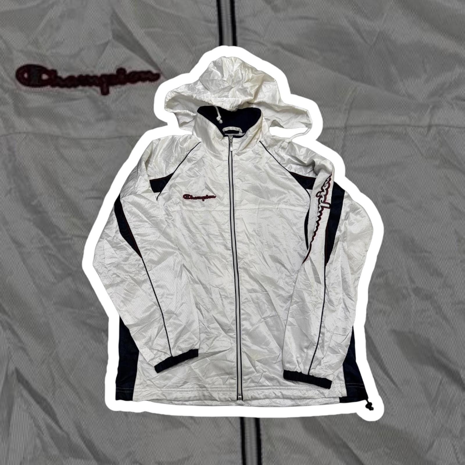 Champion Champion White Athletic Jacket with Hood Size US M / EU 48-50 / 2 - 1 Thumbnail
