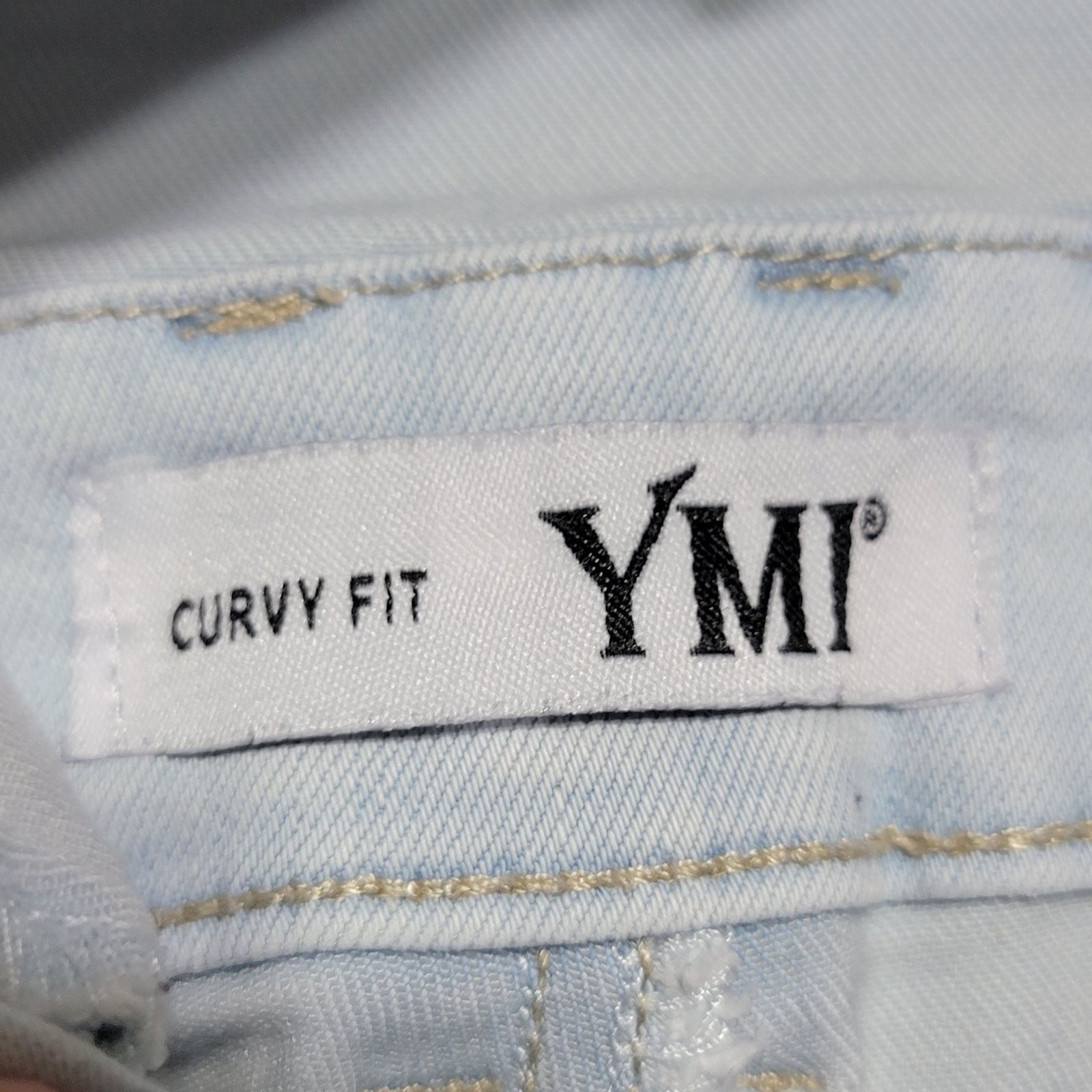 Other YMI Curvy Fit Light Wash Denim Shortalls - Size 15/32 Size 33" - 7 Thumbnail