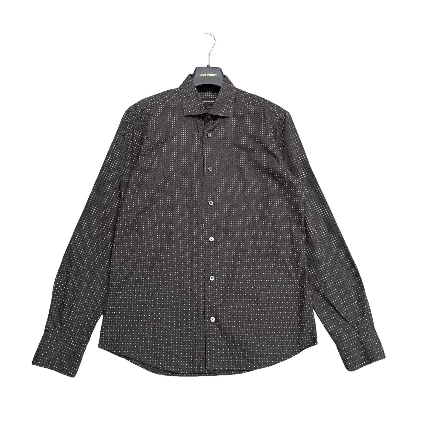 Ermenegildo Zegna Ermenegildo Zegna Dot Print Button Up Shirt Size M Size US M / EU 48-50 / 2 - 1 Thumbnail