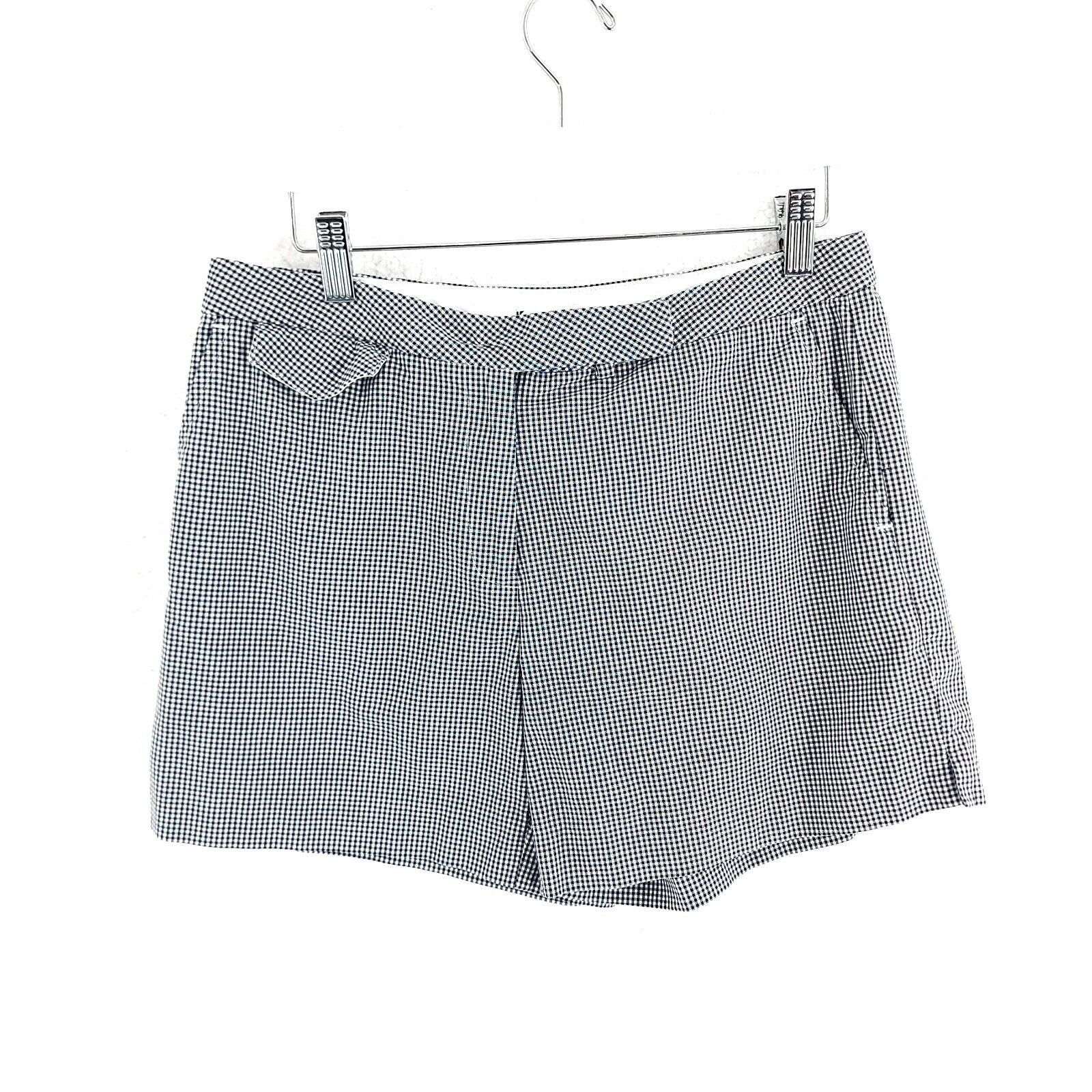 Tommy Hilfiger Tommy Hilfiger Blue White Plaid Size 6 Cotton Shorts Mid Ris Size US 30 / EU 46 - 1 Thumbnail