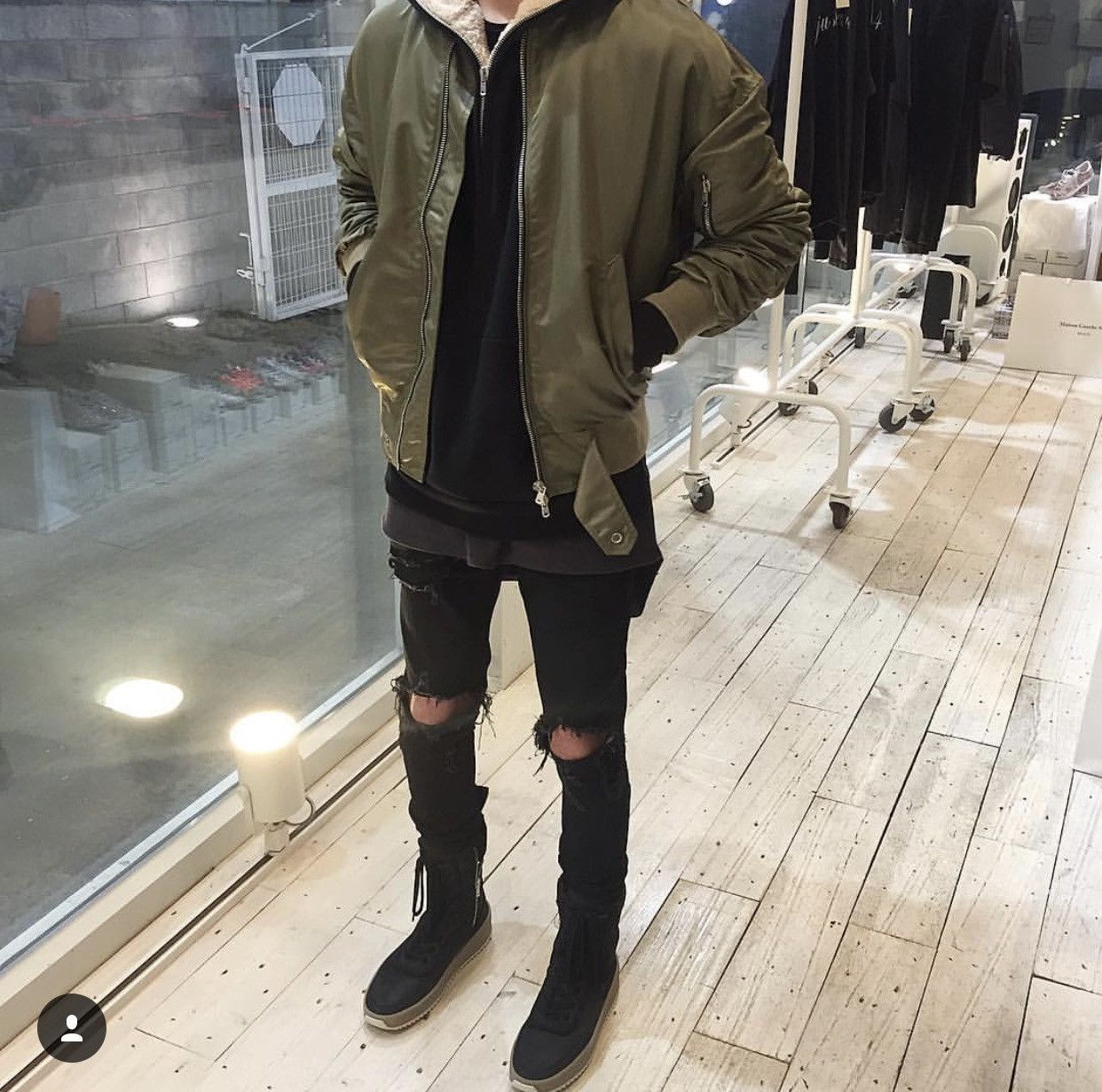 Fear of God Fear of God FOG 4th Black Denim Jeans Riri Zip Size 30 Rare Size US 30 / EU 46 - 1 Thumbnail