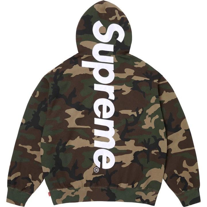 Supreme Satin Appliqué Hooded Sweatshirt Camo Size US L / EU 52-54 / 3 - 1 Thumbnail