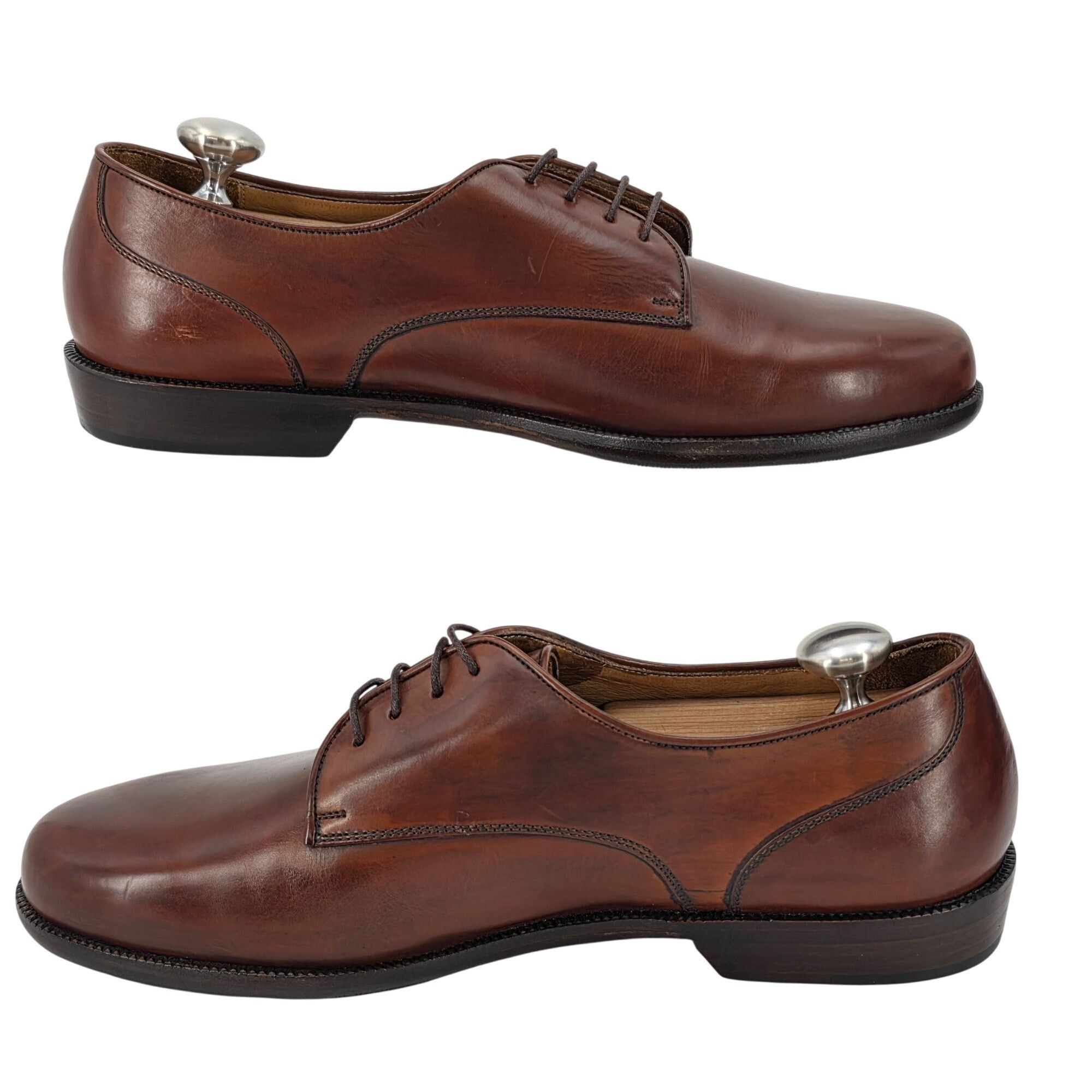 Bragano × Cole Haan New Old Stock Bragano Cole Haan Mens 8.5D Brown Leather Dres Size US 8.5 / EU 41-42 - 6 Thumbnail